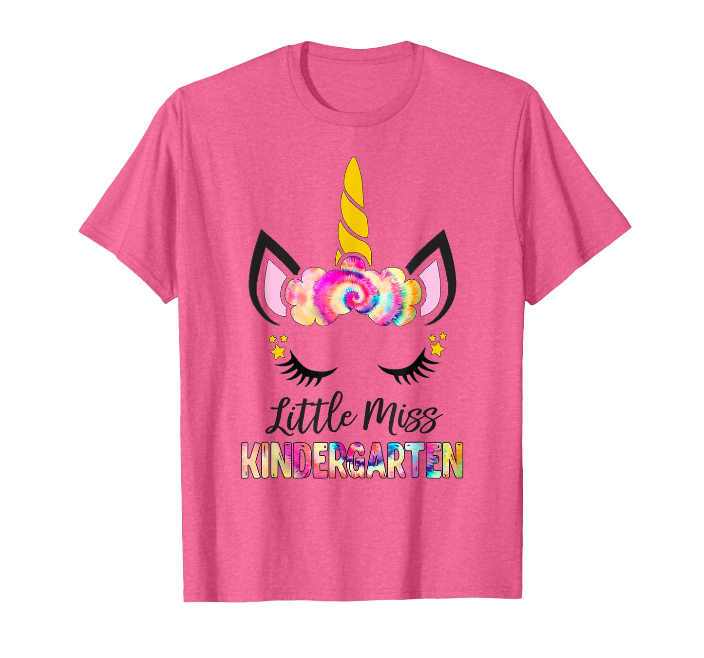 Little Miss Kindergarten Girl Magic Unicorn Shirt Preschool T-Shirt