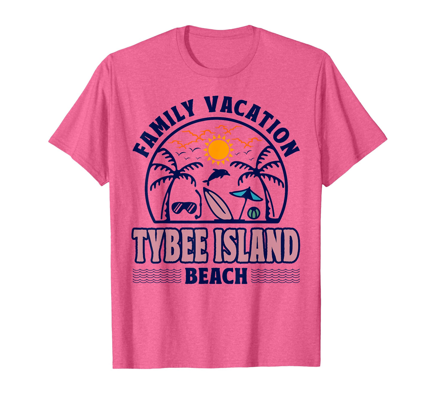 Georgia Family Vacation Tybee Island Beach T-Shirt for Men Women Kids