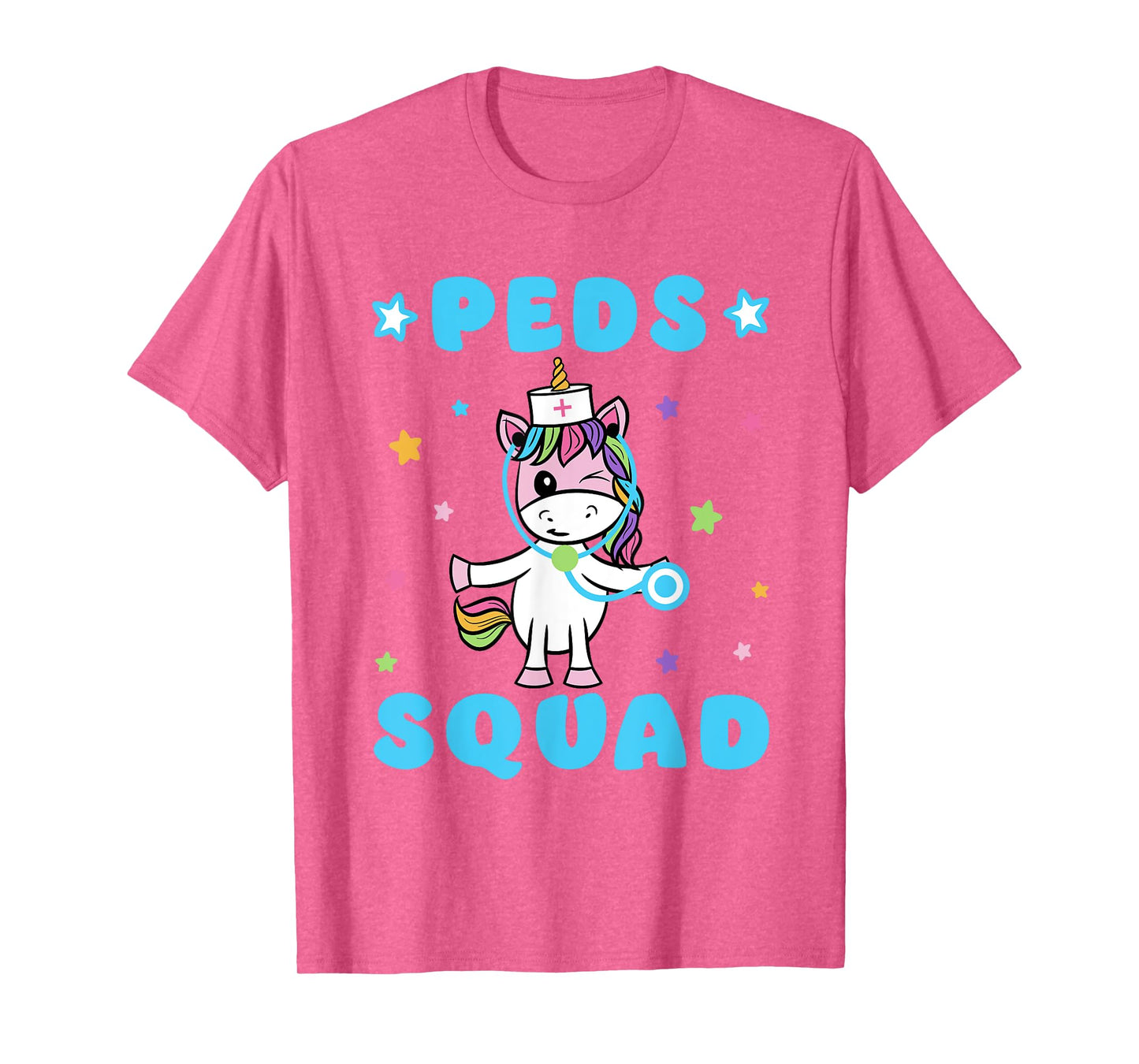 Peds Squad Pediatric Nurse - Funny Unicorn Stethoscope T-Shirt