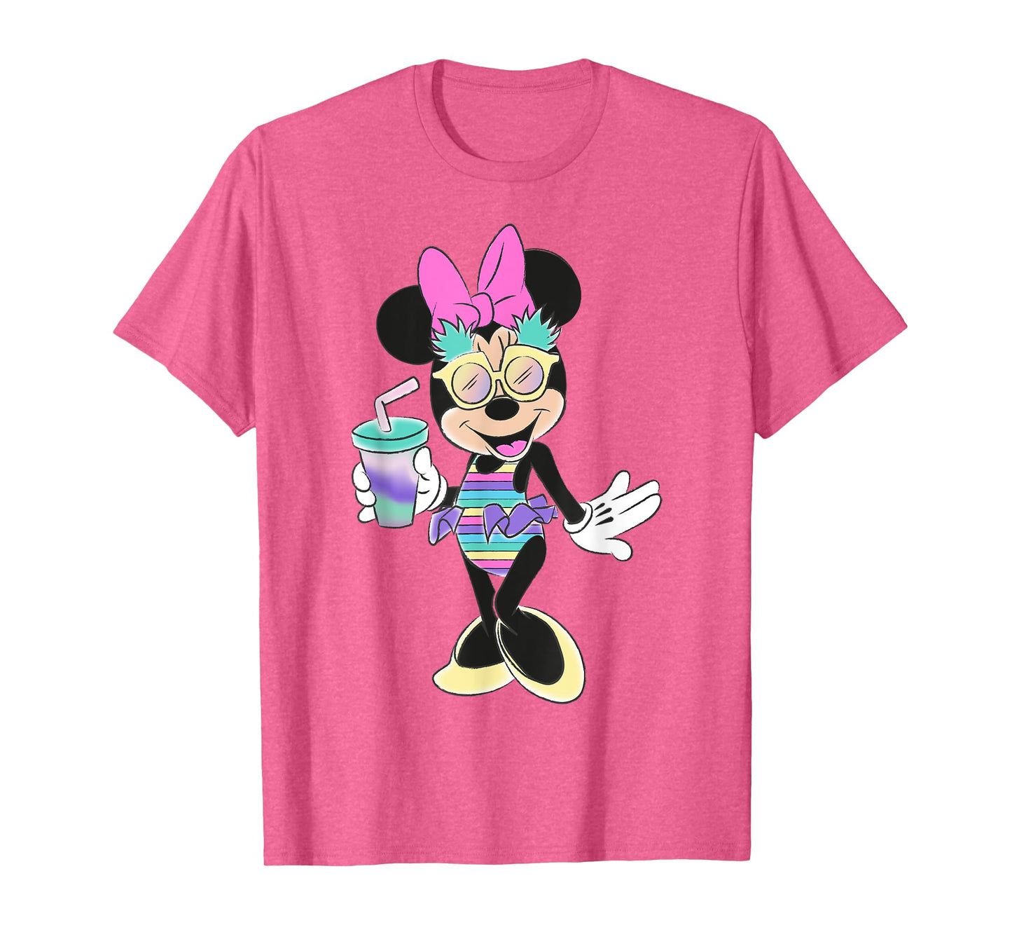 Disney - Minnie Mouse Unicorn Stripes and Pineapples T-Shirt