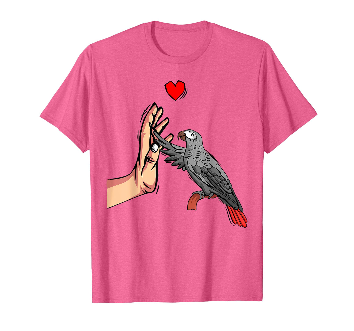 African Grey Parrot Love funny Womens T-Shirt