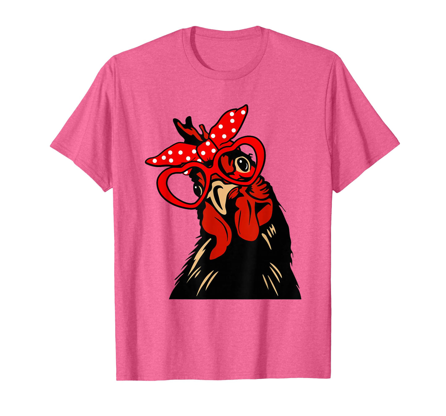 Chicken with bandana headband and glasses cute T-Shirt