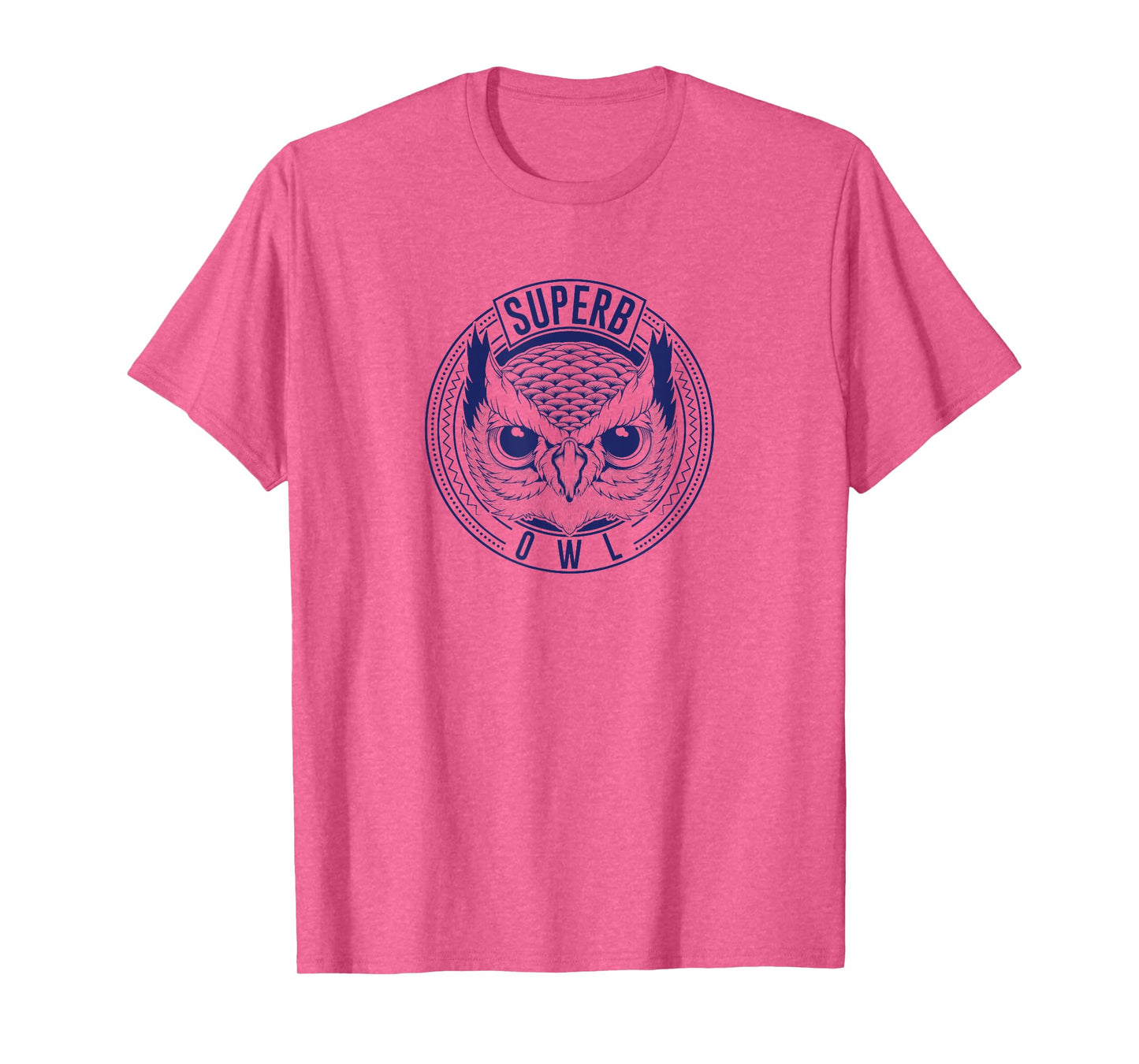 The Superb Owl Apparel - Grey Owl Print T-Shirt - Unisex-Adults, Kids - Small - Short Sleeve - Classic Fit - Polyester 100%