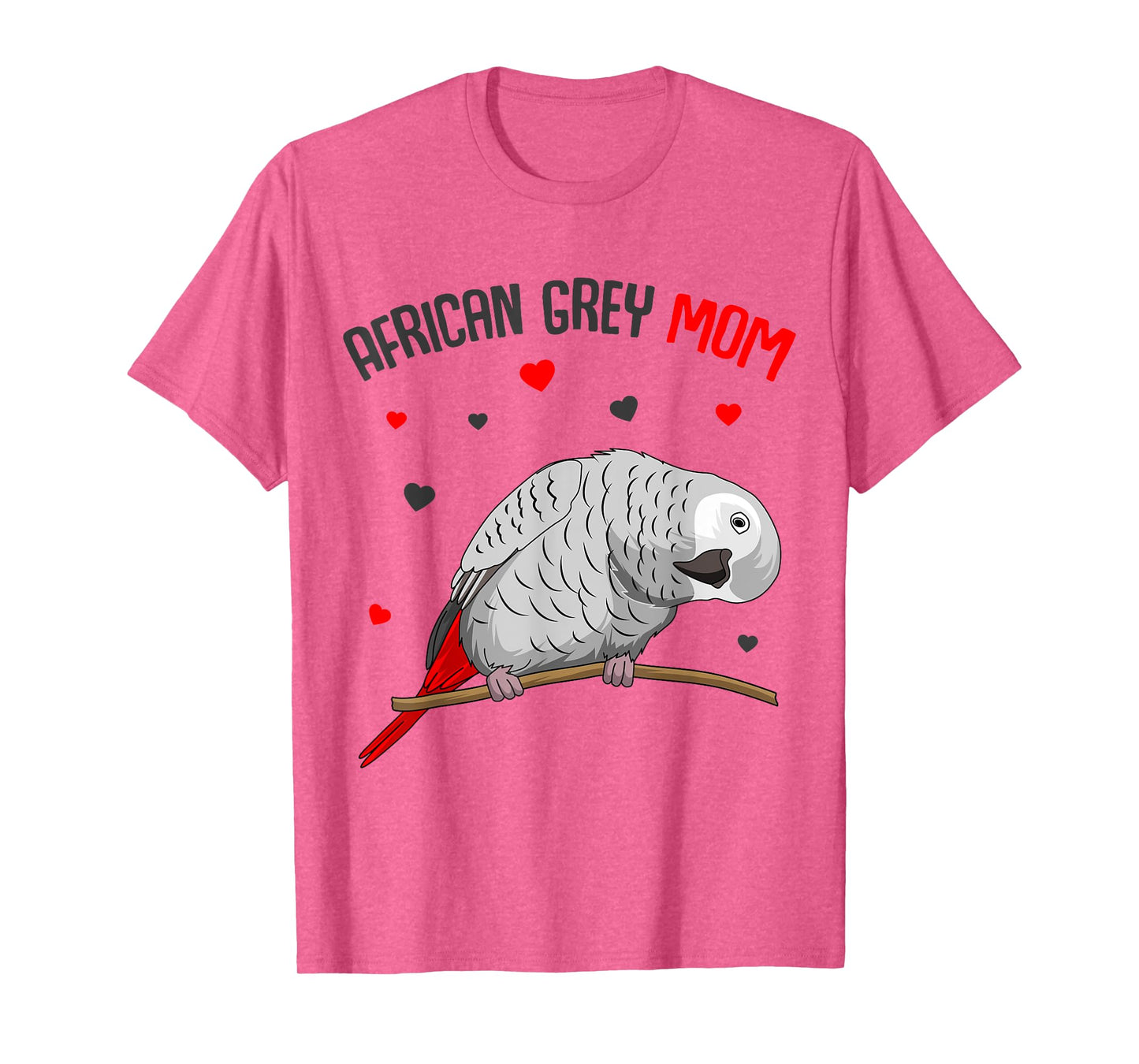 African Grey Parrot Mom Love funny Women T-Shirt