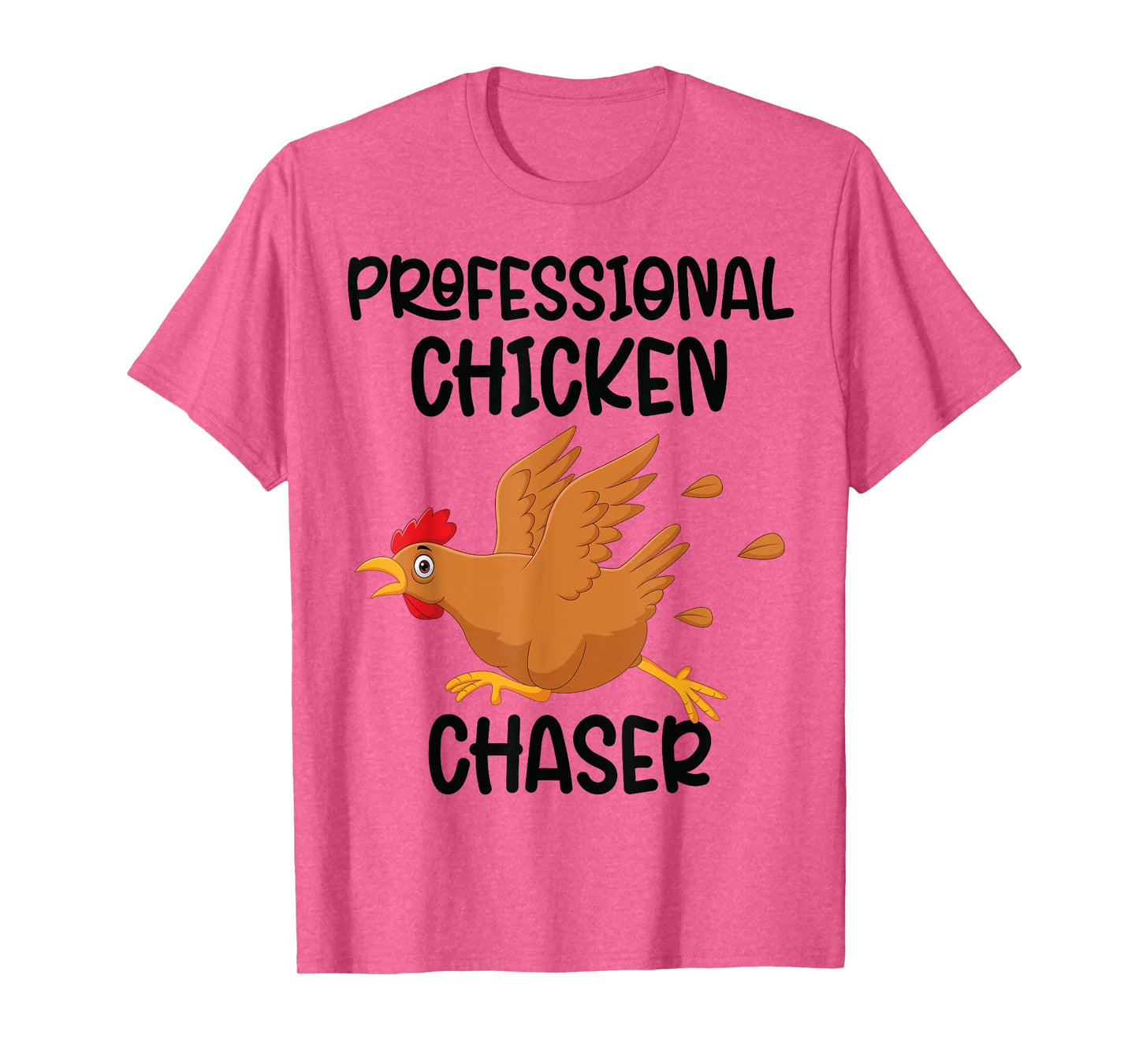 Professional Chicken Chaser Funny Farm Farmer Kids Running T-Shirt