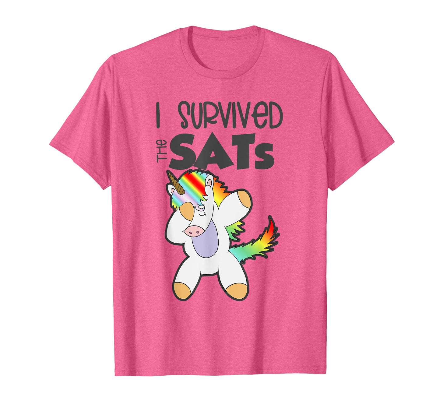 I Survived the SATs Dabbing Unicorn Test Day Exam Education T-Shirt
