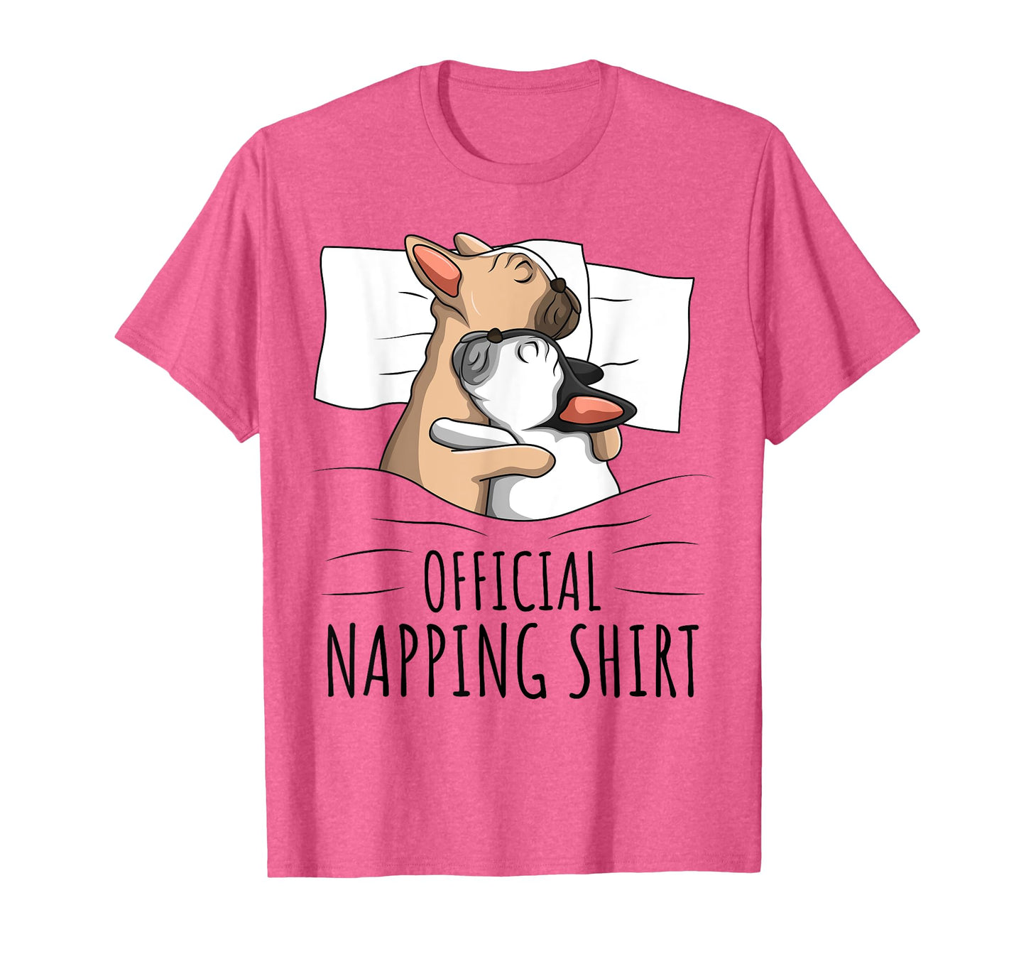 Sleeping French Bulldog Dog Official Napping T-Shirt