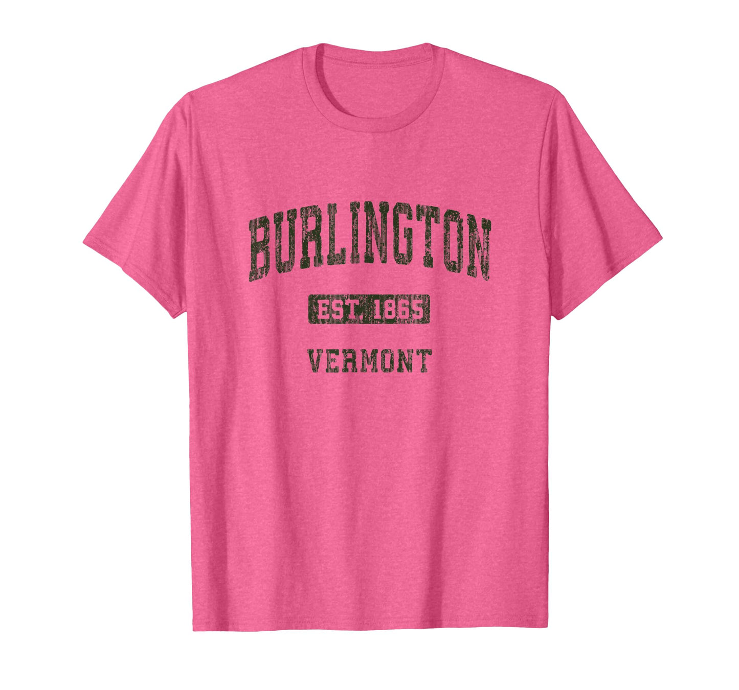 Burlington Vermont VT Vintage Athletic Sports Design T-Shirt