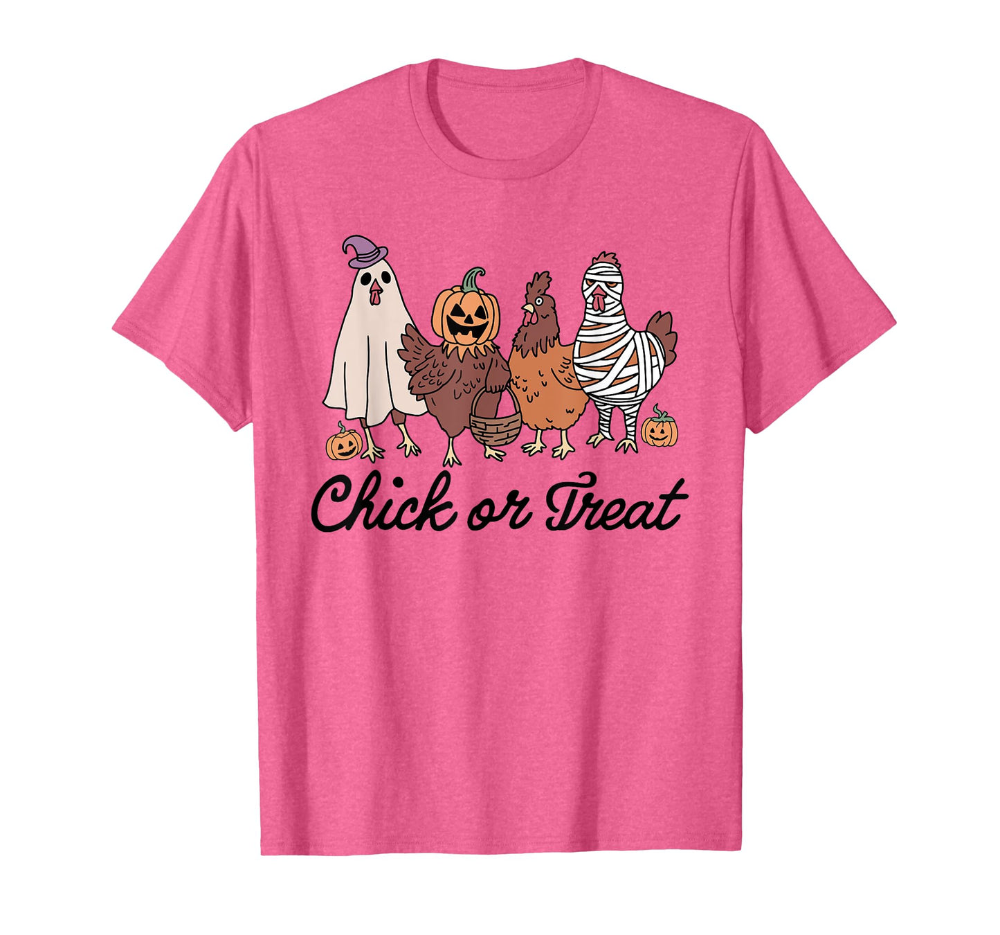 Chick Or Treat Halloween Witch Spooky Chicken T-Shirt