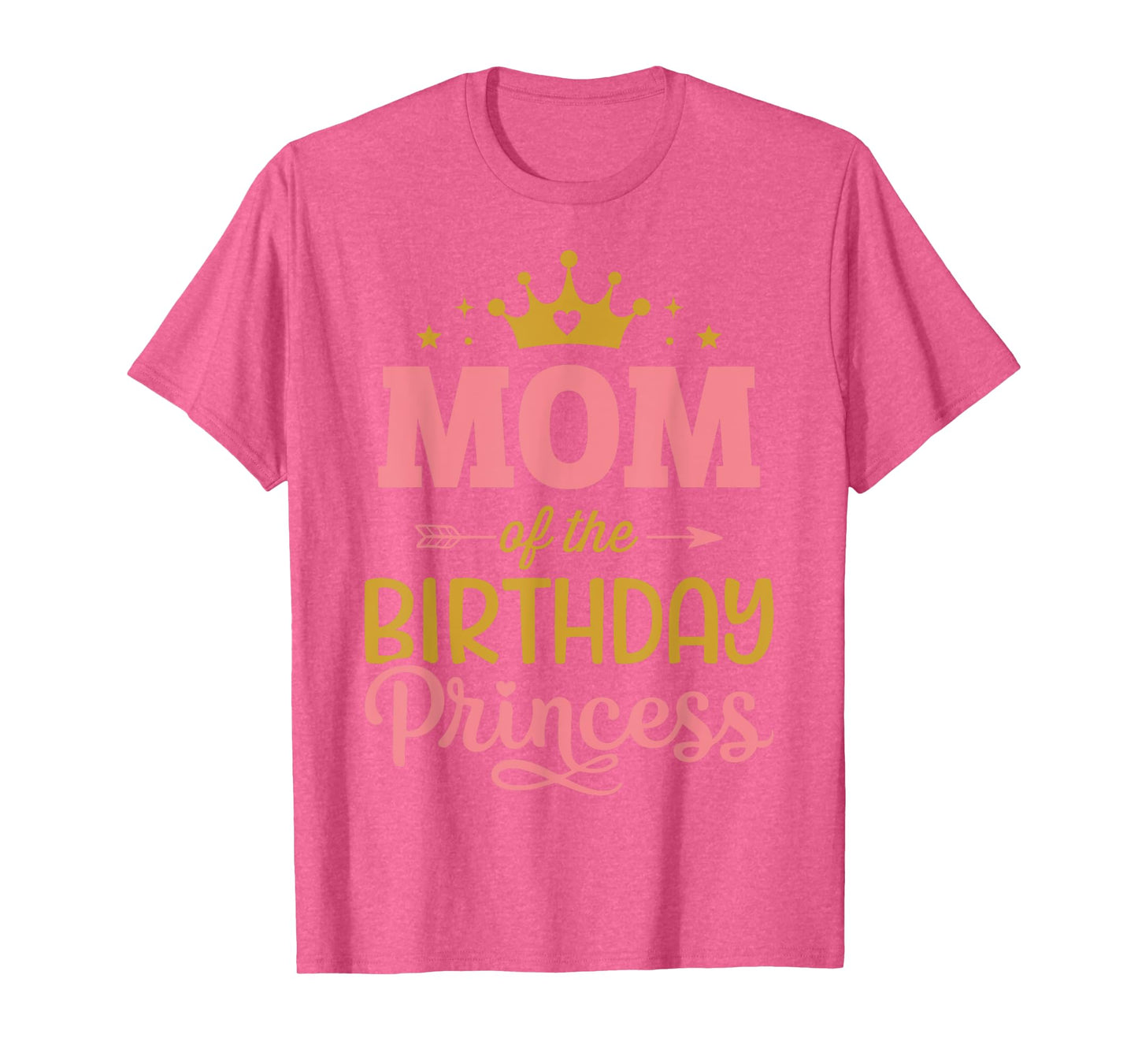 Mom of the birthday princess girl matching family party T-Shirt