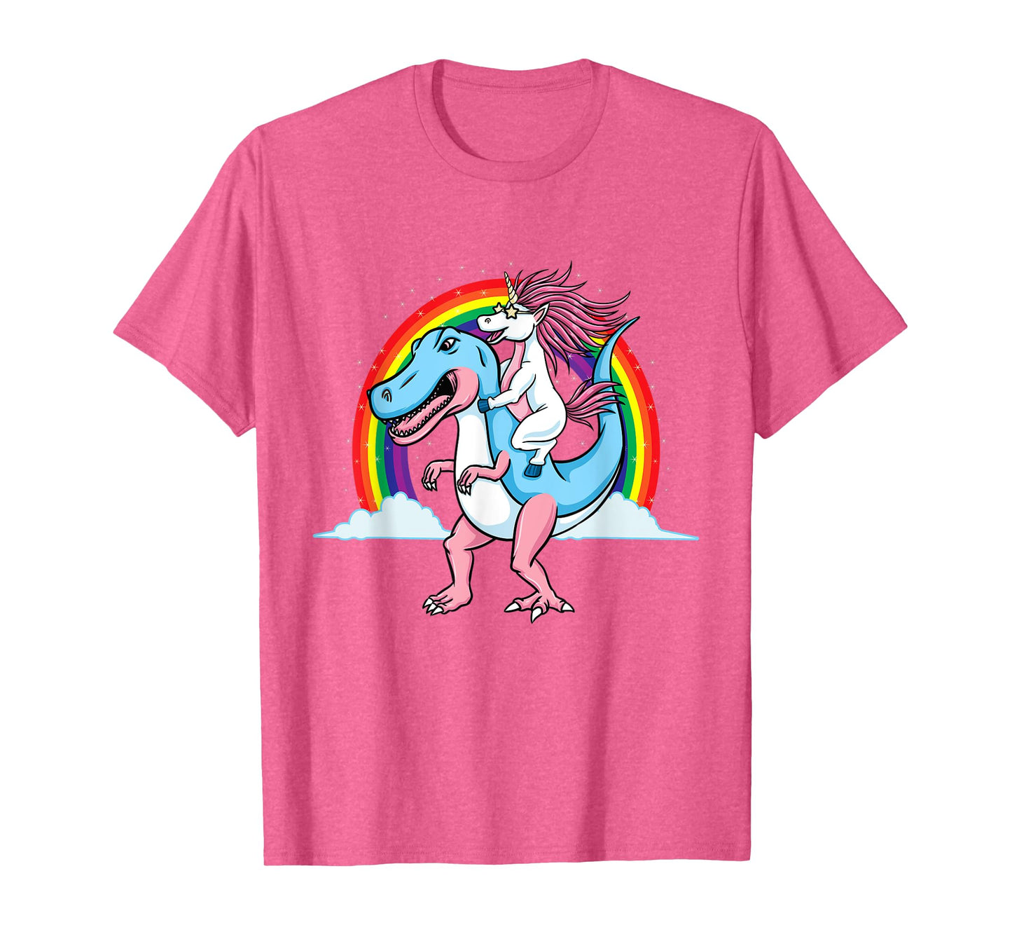 Unicorn Riding Trans Pride Dinosaur Transgender T-Shirt