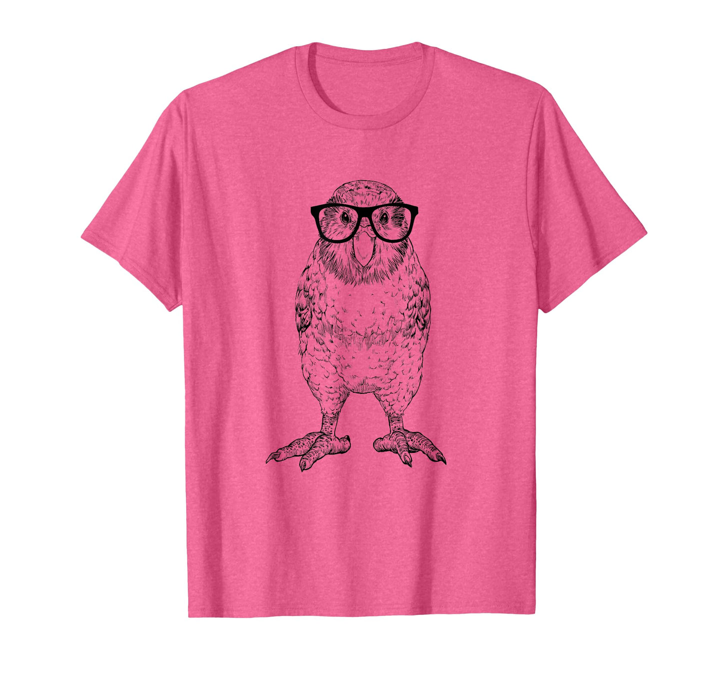 Hipster Kakapo in Nerd Glasses Bird Animal T-Shirt