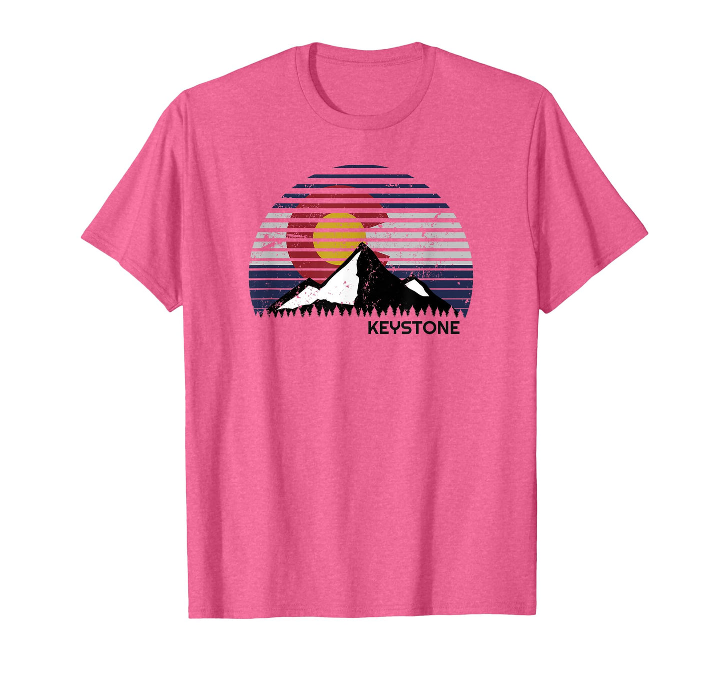Keystone, Colorado x CO Flag Mountain Top T-Shirt