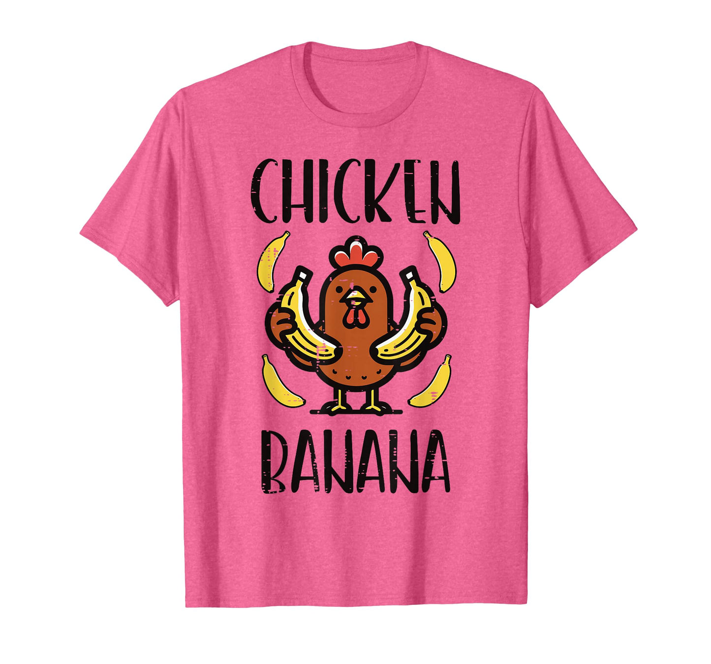 Chicken Banana Cute Song Dance Fruit Kids Youth Men Women T-Shirt