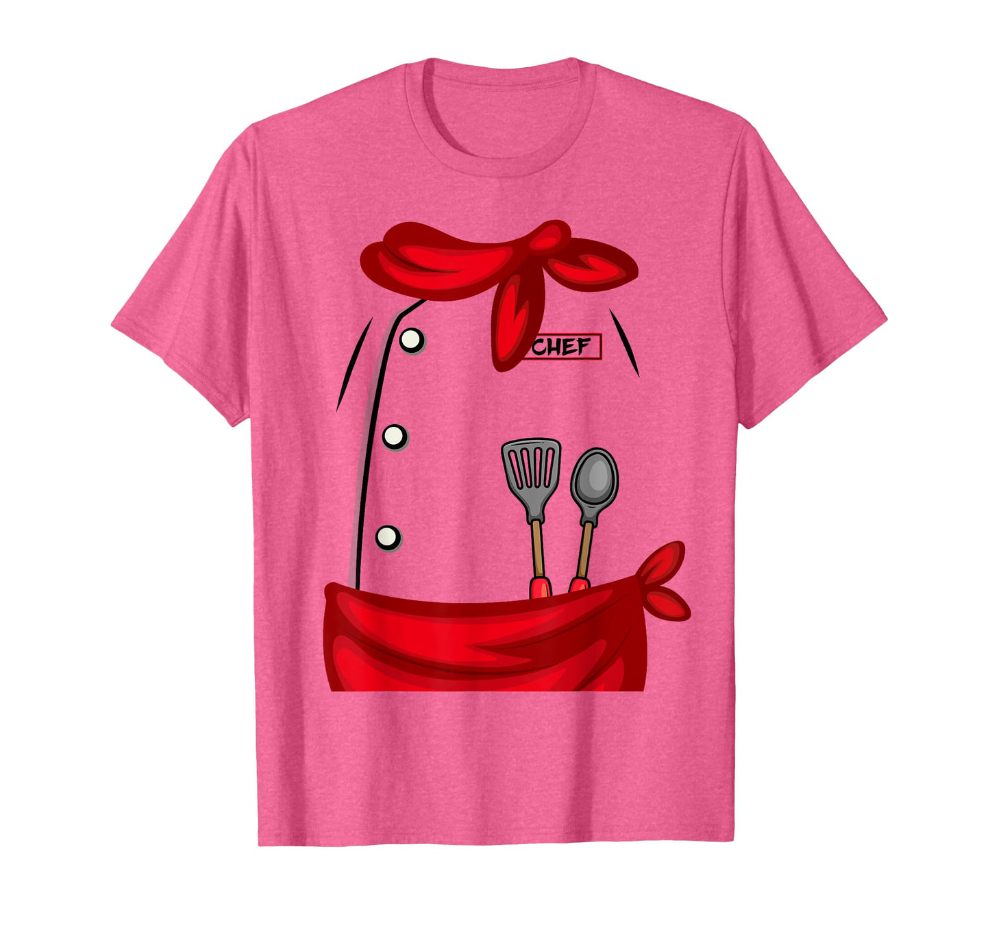 Funny Chef Uniform Cosplay DIY Costume Happy Halloween Day T-Shirt