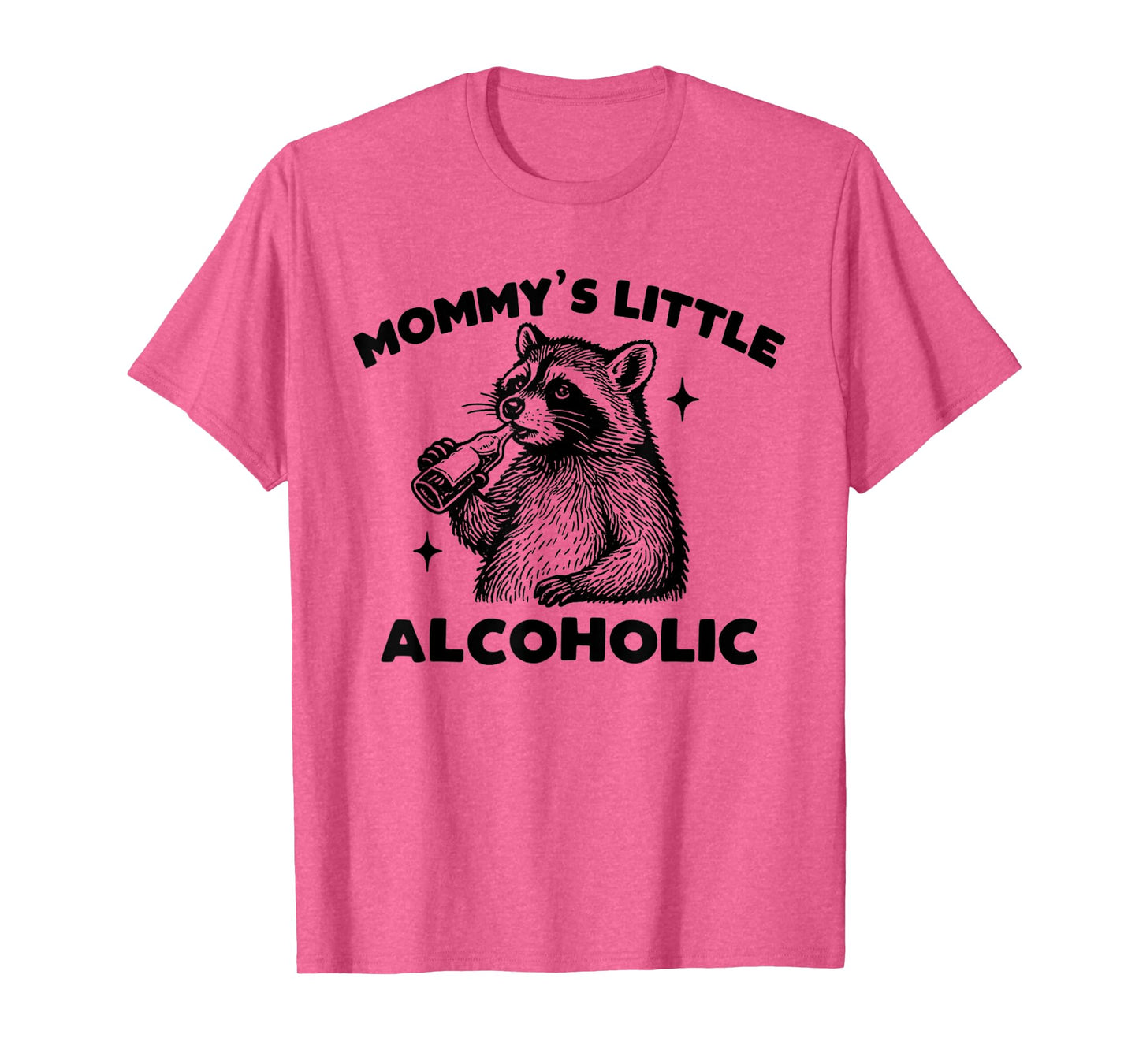 Funny Mommy’s Little Alcoholic Cute Raccoon Meme T-Shirt