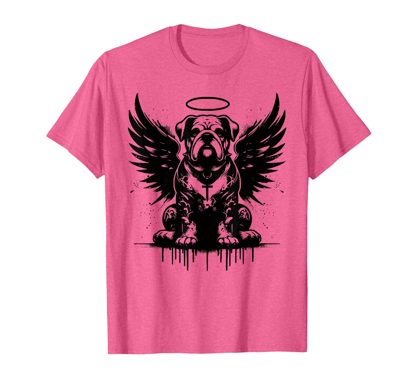 Bulldog With Wings Of An Angel Men Women T-Shirt