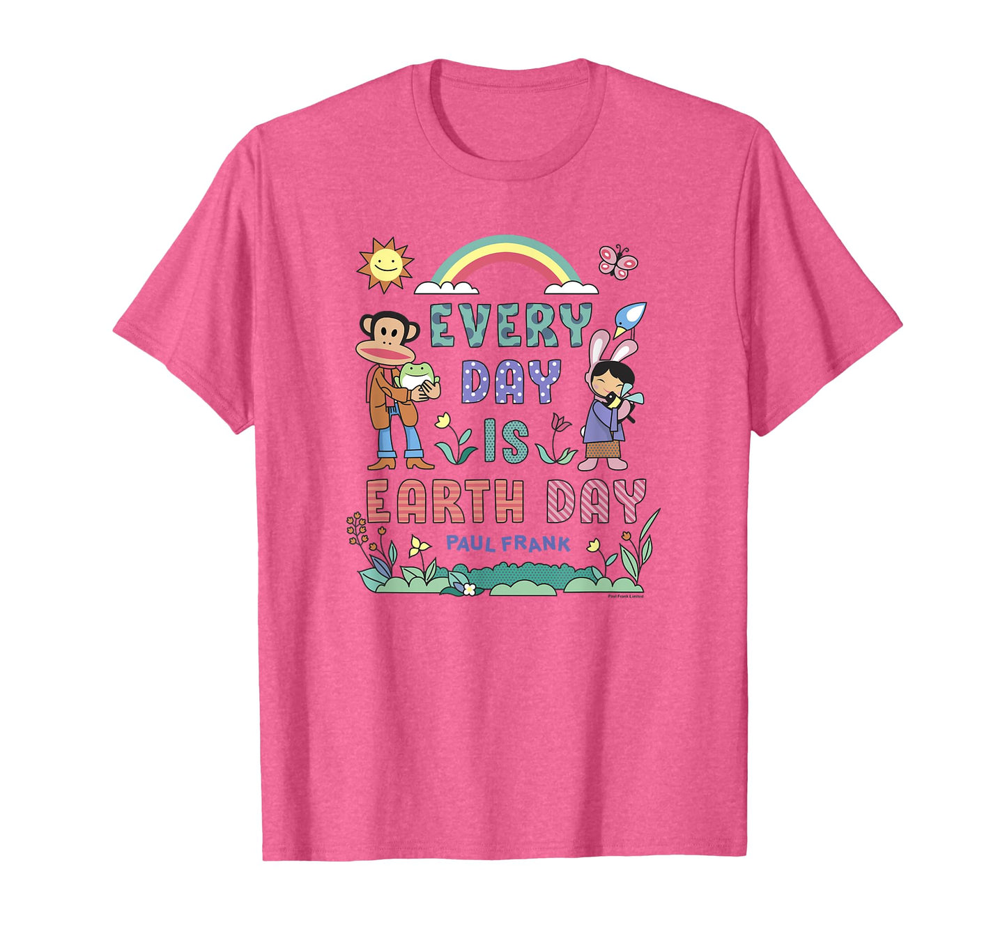 Paul Frank Every Day Is Earth Day Julius & Bunny Girl Logo T-Shirt
