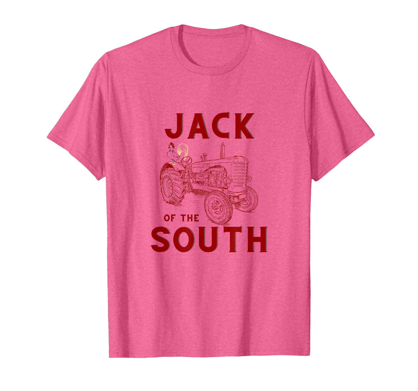 Jack of the South Chicken on Red Tractor Farm Life T-Shirt