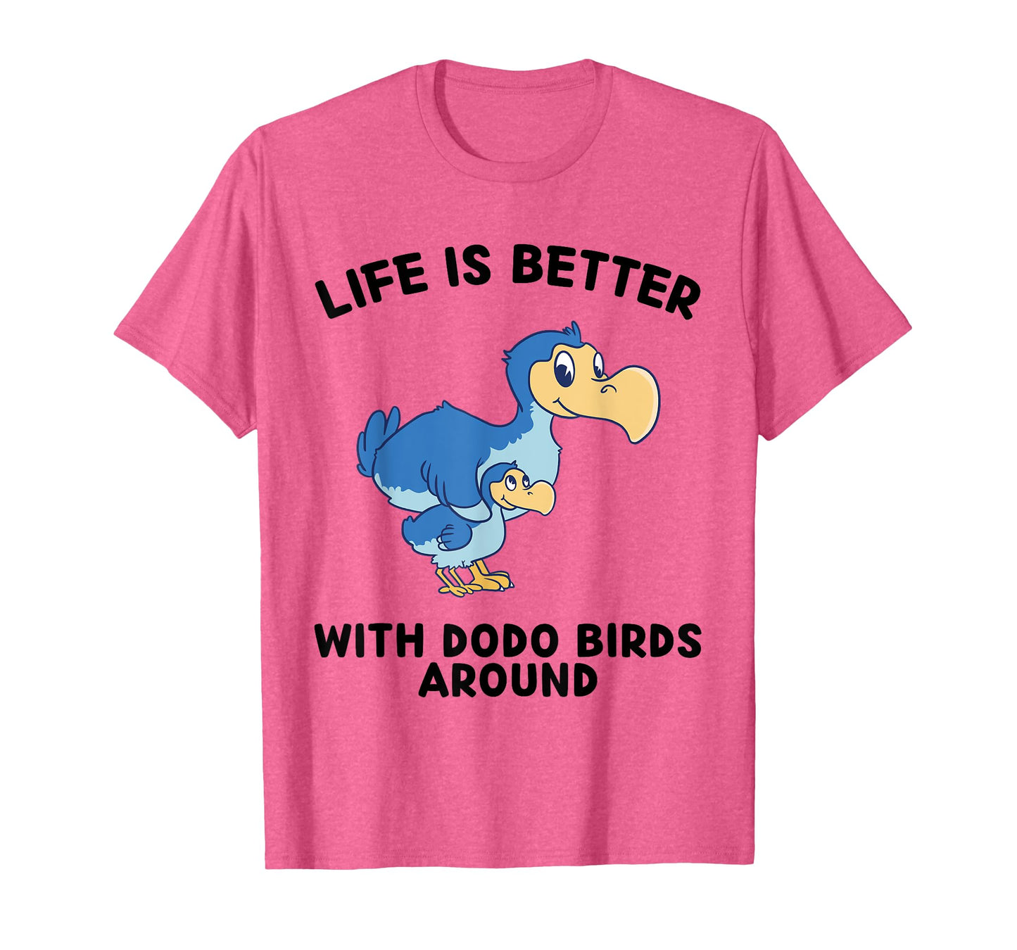 Dodo Birds Life Is Better With Dodo Birds Around T-Shirt - Unisex-Kids Anime Dodo Birds T-Shirt - Grey - Small - Crew Neck - Short Sleeve - Cotton Blend, Polyester