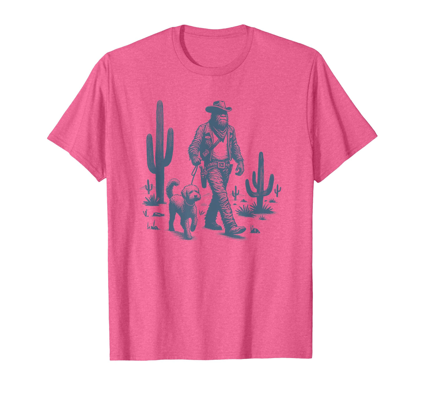 Goldendoodle Bigfoot Western Cowboy Dog Lover T-Shirt