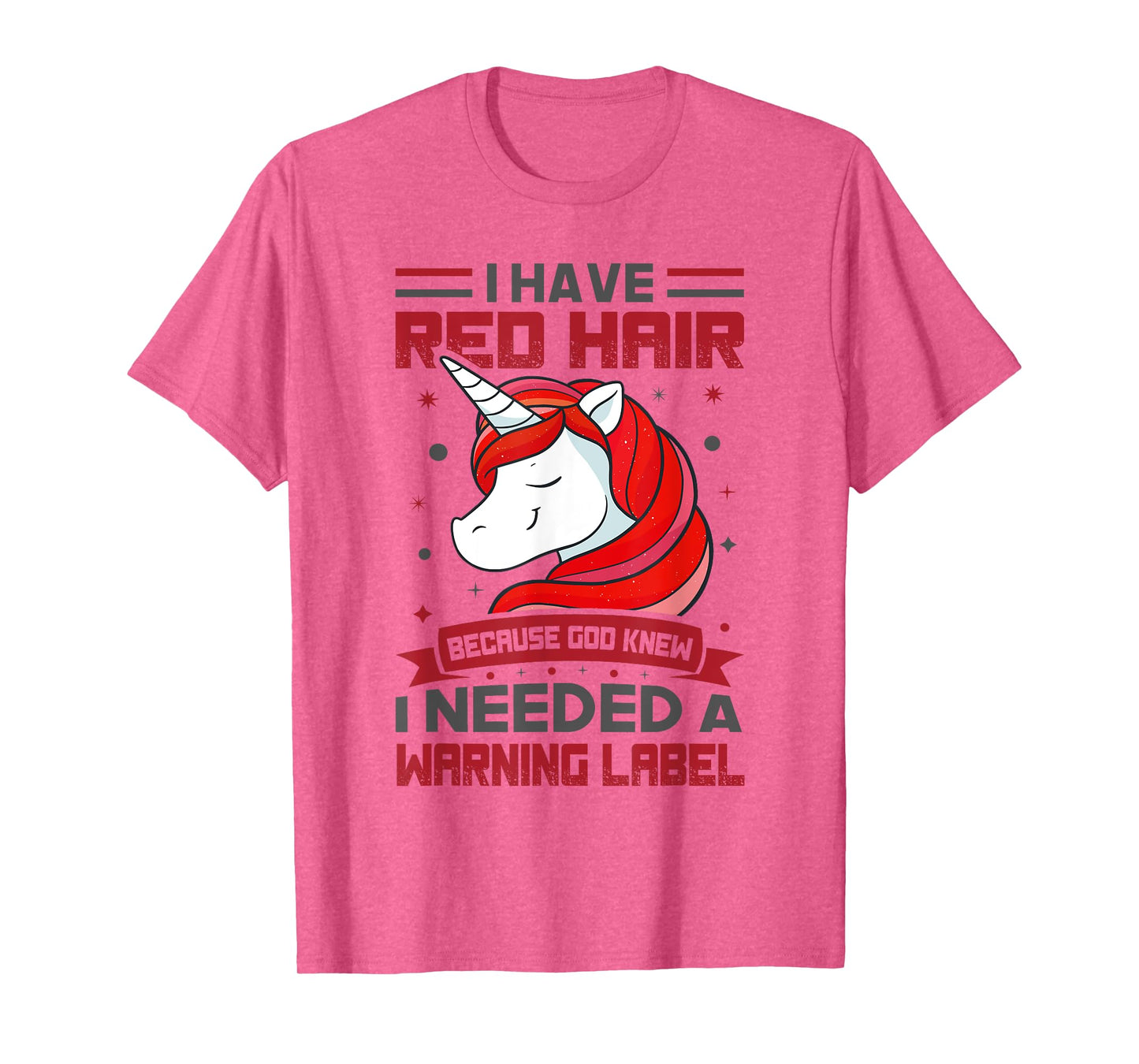Red Hair Warning Label Redhead Gingers T-Shirt