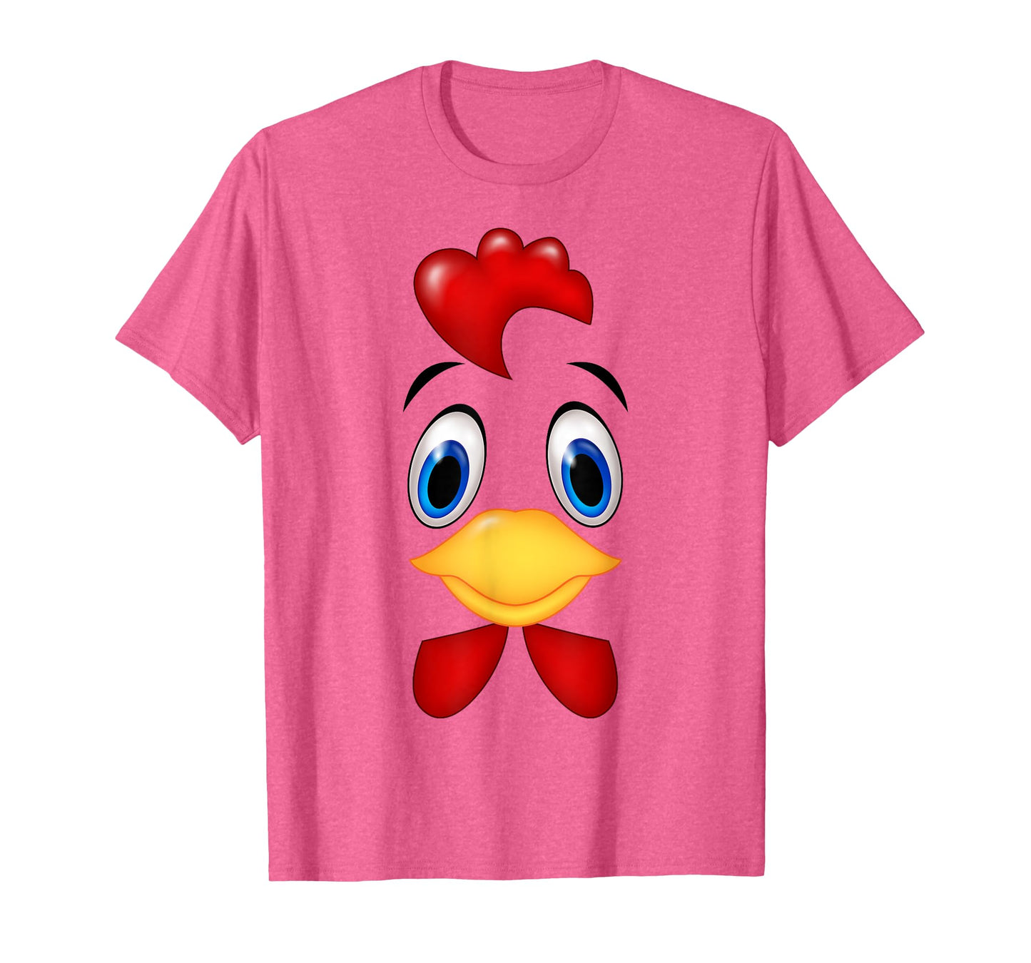 Funny Chicken Face Costume Happy Halloween Day Girls Boys T-Shirt