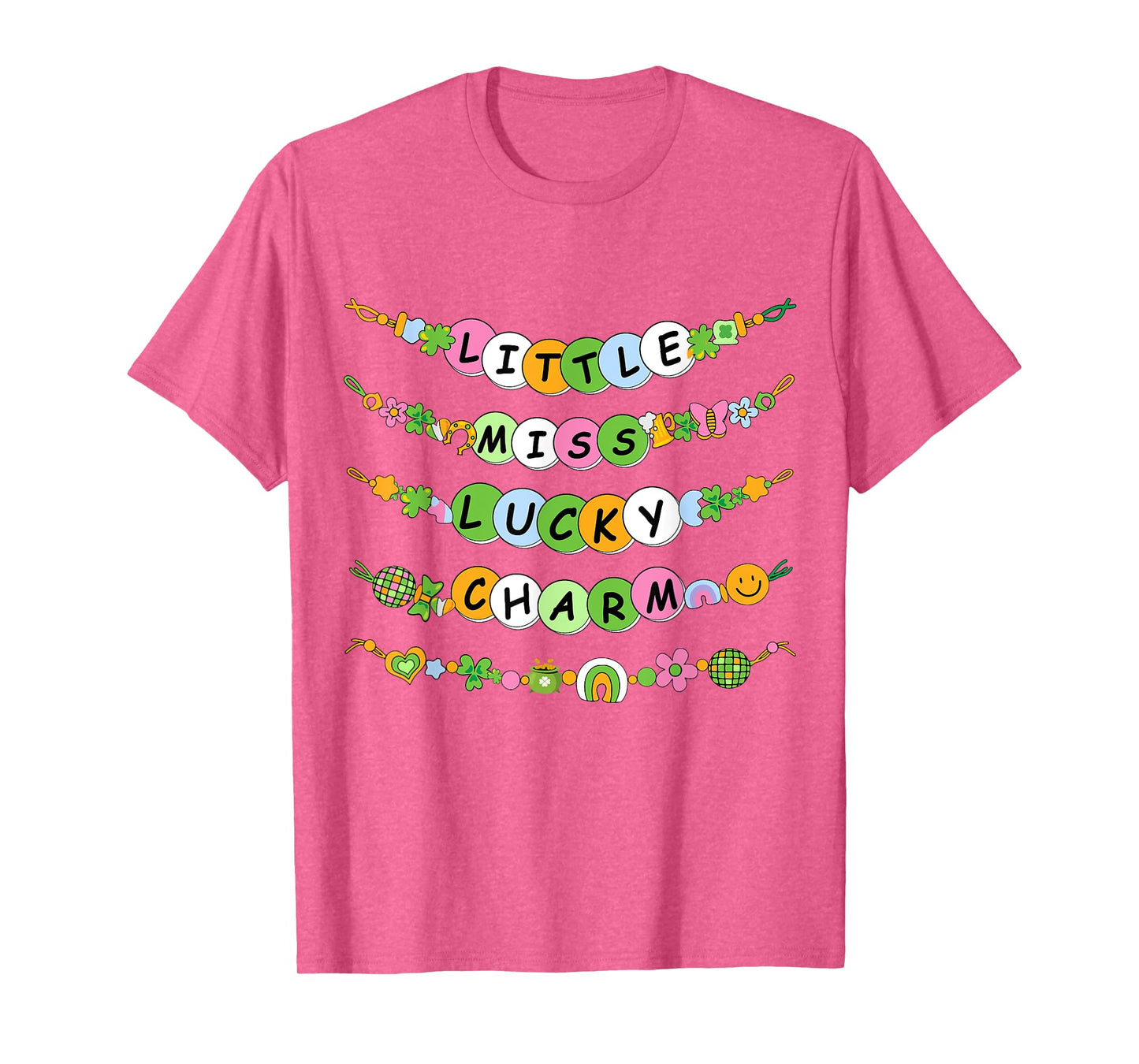 Lil Lucky Charm Bracelets St Patricks Day Toddler Girls Kids T-Shirt
