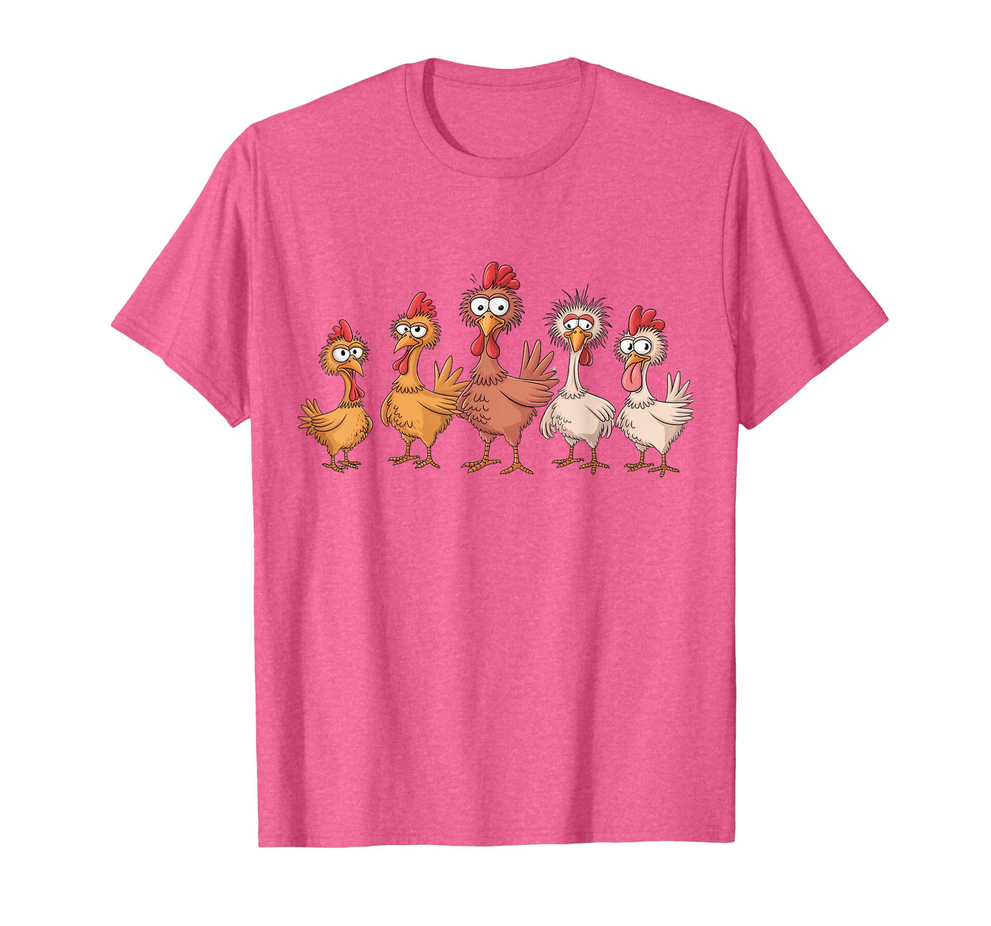 Chicken Art Crazy Chicken Gifts For Men Women Kid Boy Family T-Shirt