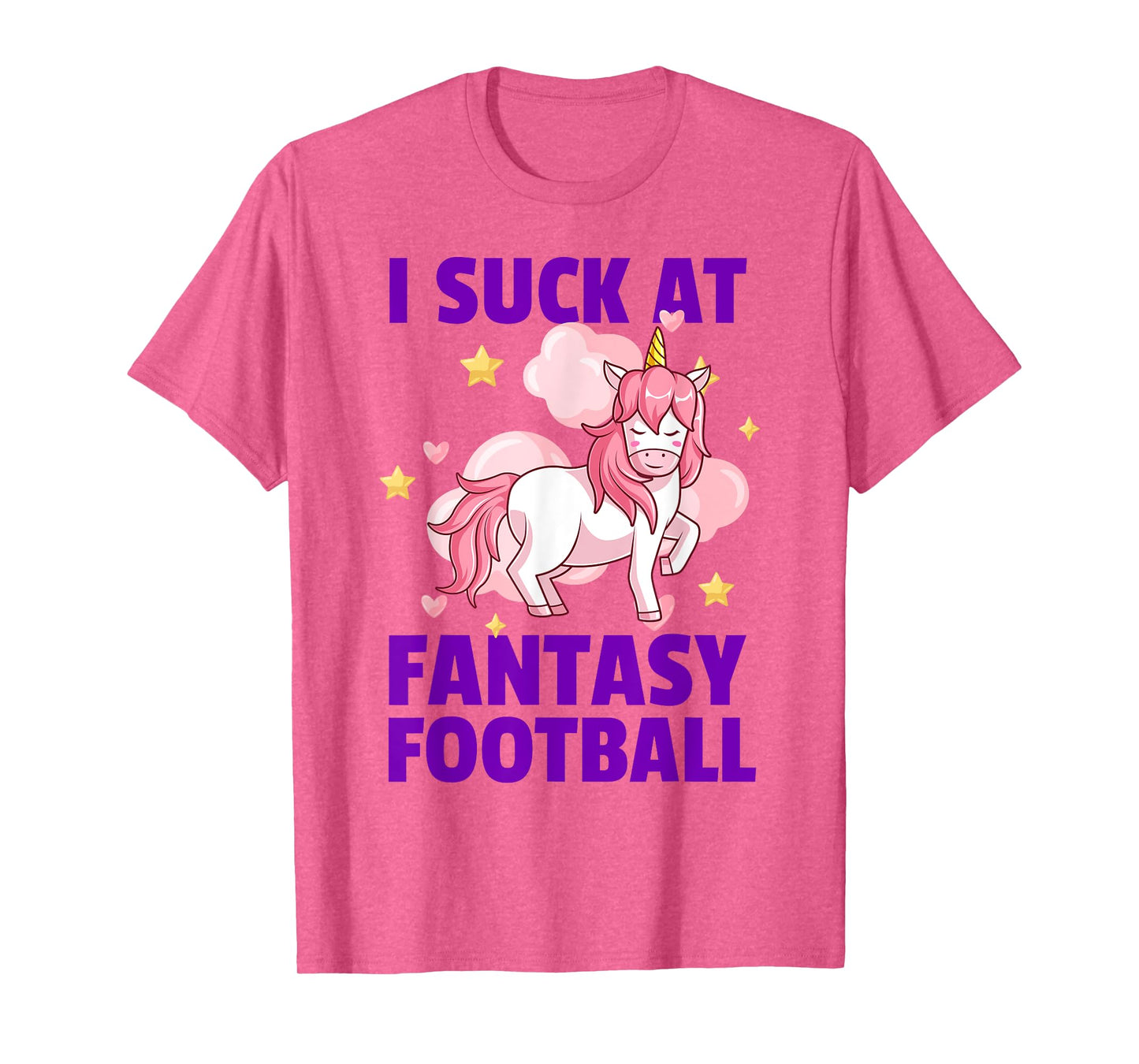 I Suck At Fantasy Football - League Loser Punishment Unicorn T-Shirt