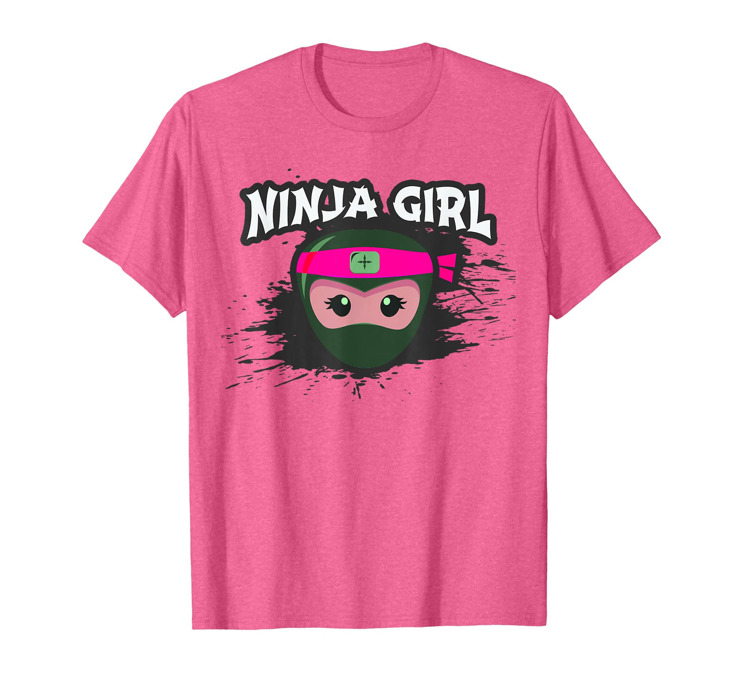 Ninja Girl Team Covert Crew Funny Princess Birthday Pink T-Shirt