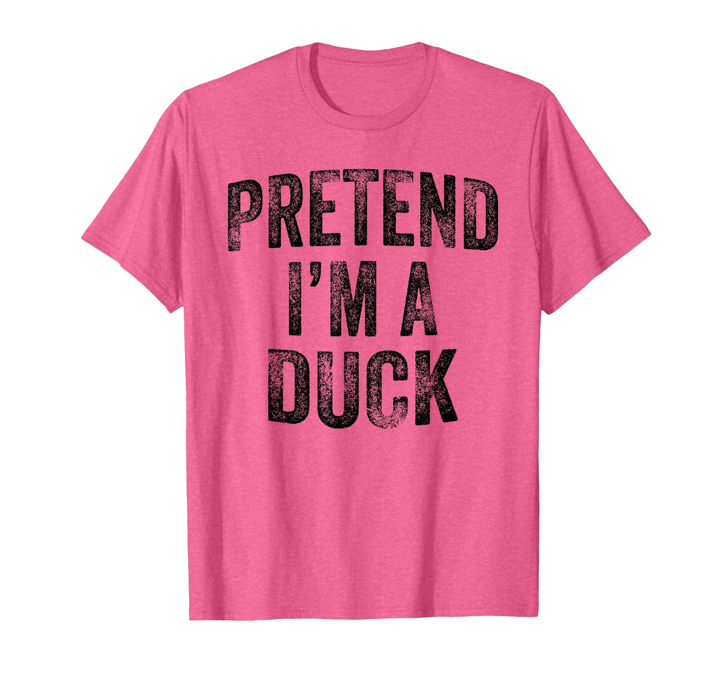 Pretend I'm A Duck Family Lazy Easy Halloween Party Costume T-Shirt