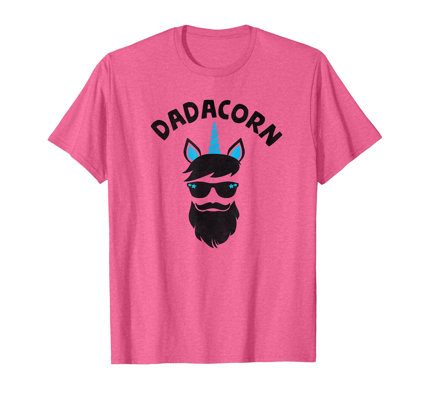 Dadacorn - Unicorn Dad Beard Graphic For Daddy Unicorn T-Shirt