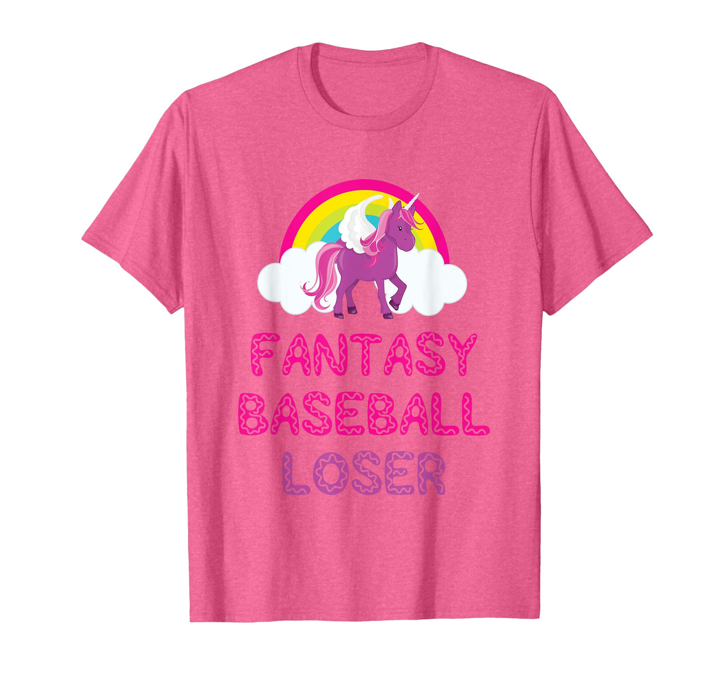 Fantasy Baseball Loser Unicorn Shirt For Bad Players T-Shirt
