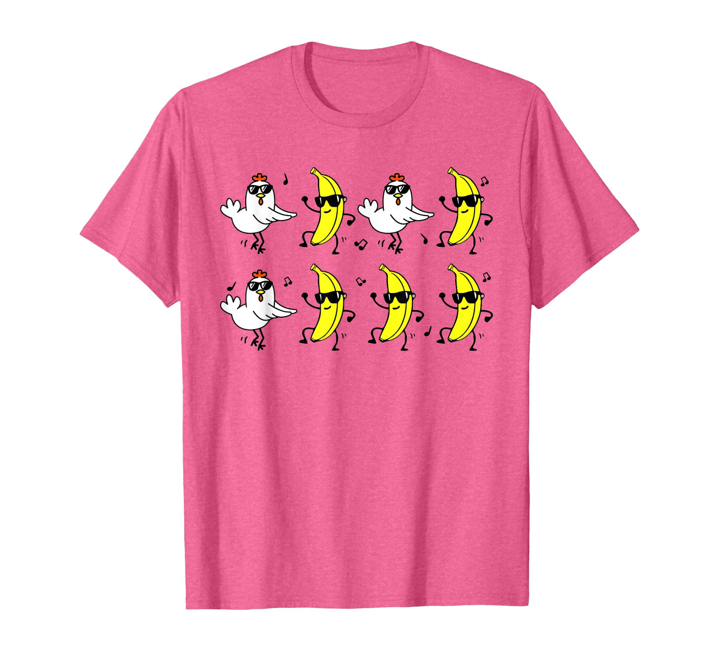 Funny Chicken Banana For Men Women Teens Kids T-Shirt