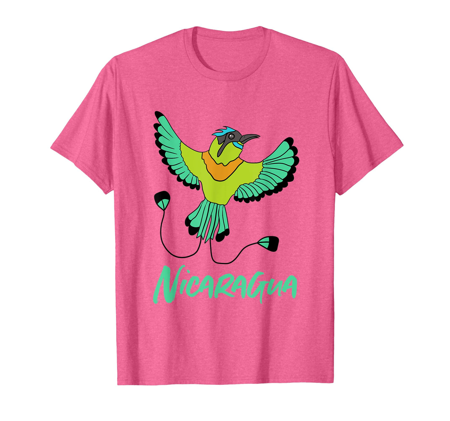 Nicaragua Guardabarranco Colourful National Bird T-Shirt