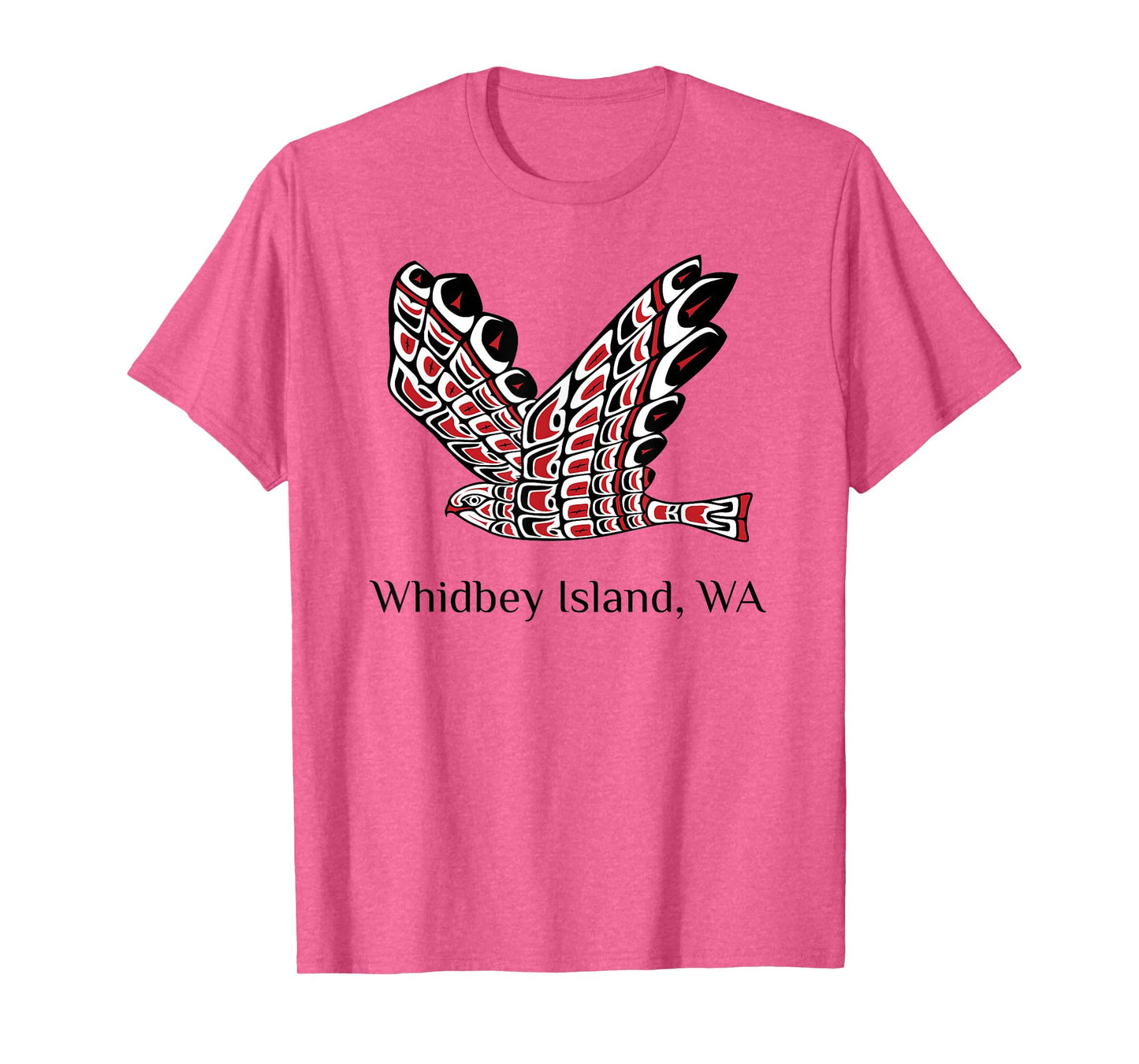 Whidbey Island Washington Red Tail Hawk PNW Native American T-Shirt
