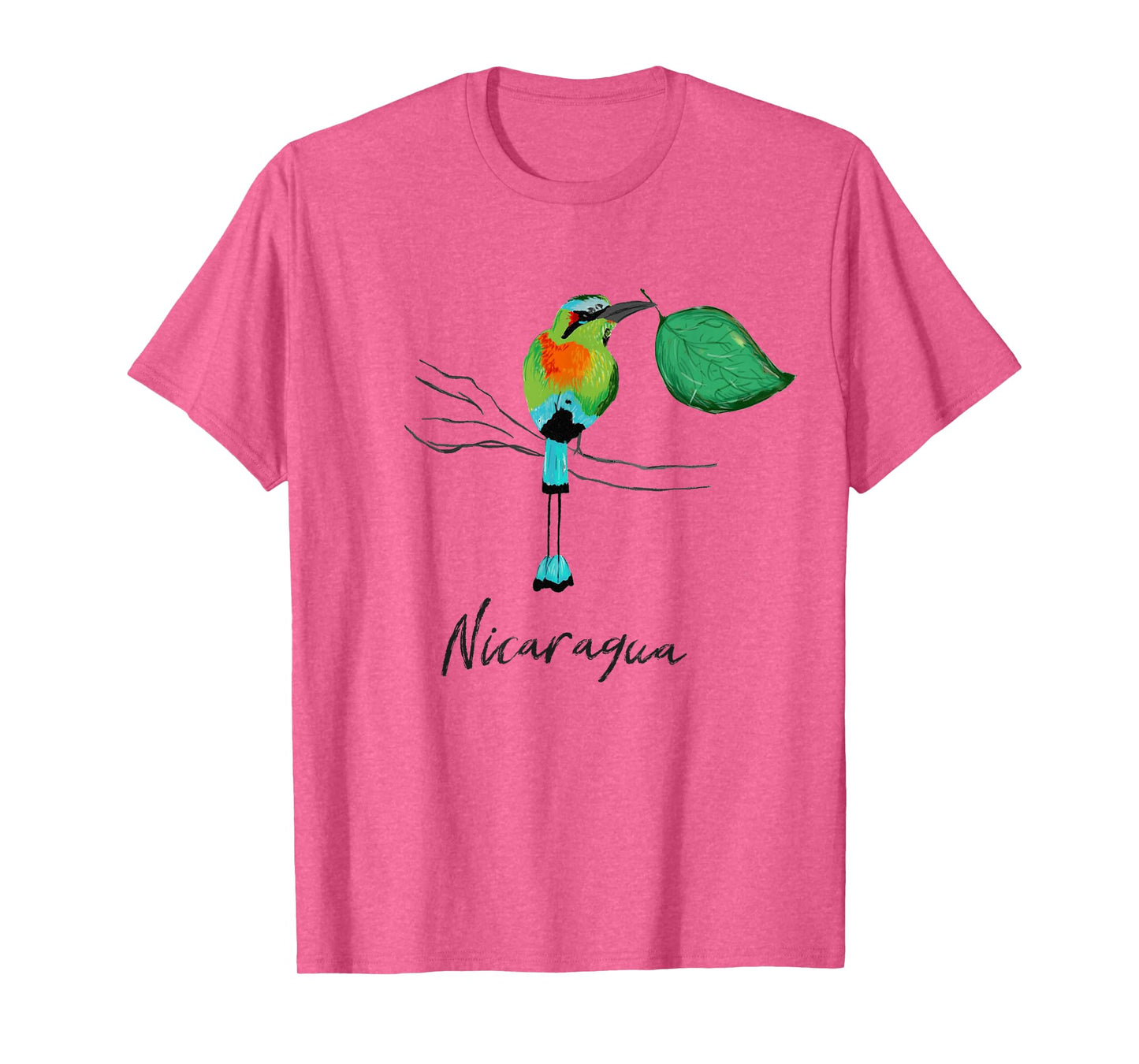 Nicaragua Guardabarranco Colorful national bird shirt T-Shirt
