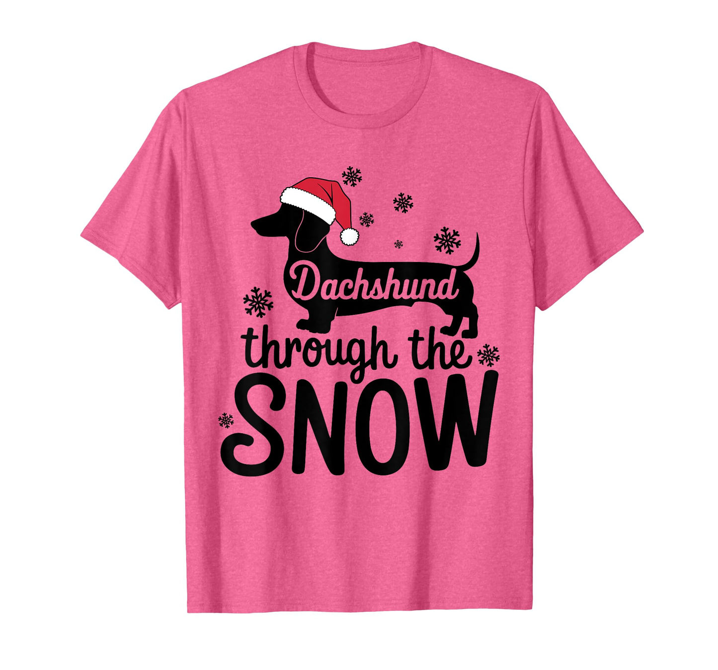 Dachshund Through The Snow Christmas Dachshund Lover Owner T-Shirt