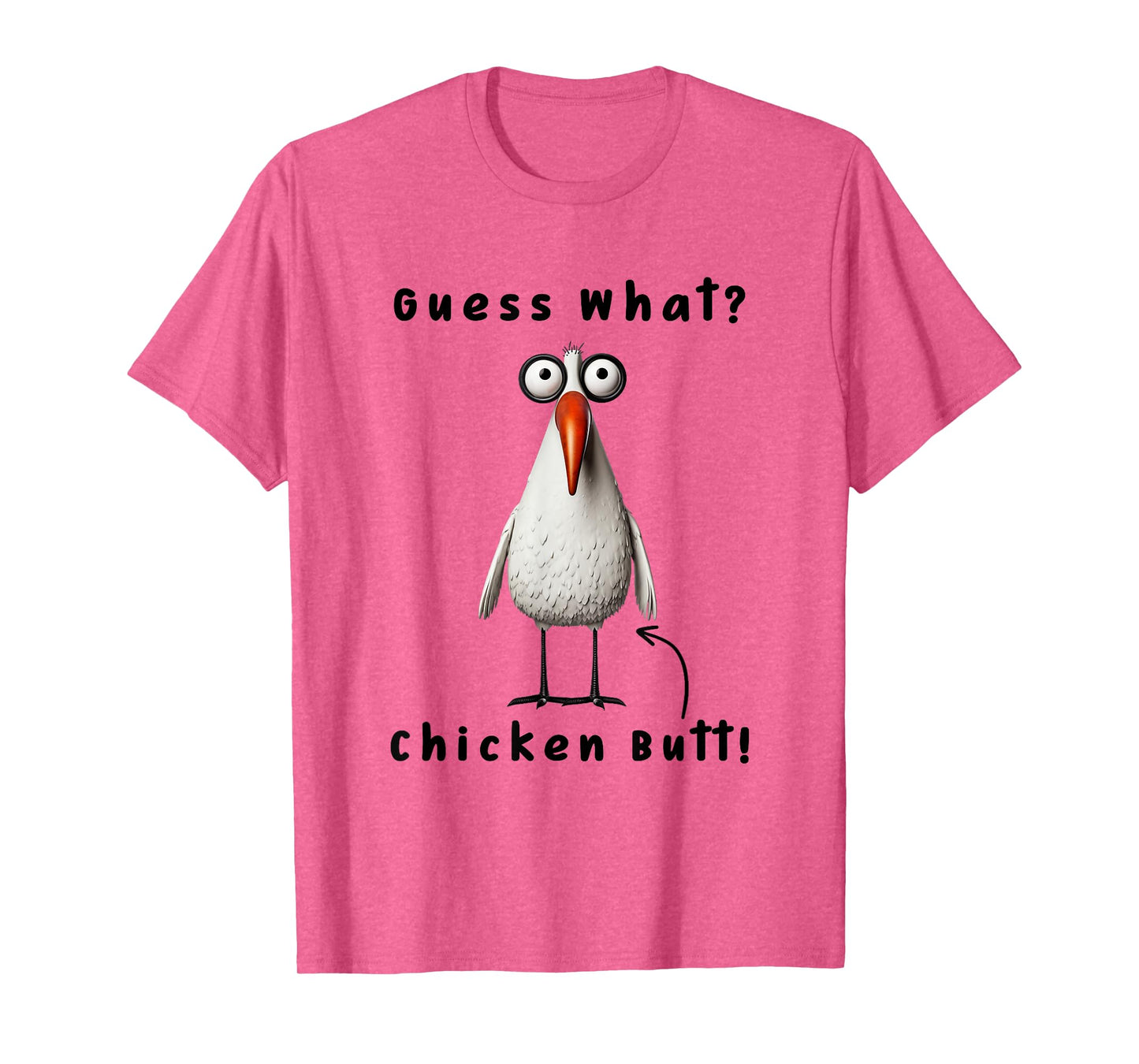 Guess What Chicken Butt Chicken Rooster Meme Funny Costume T-Shirt