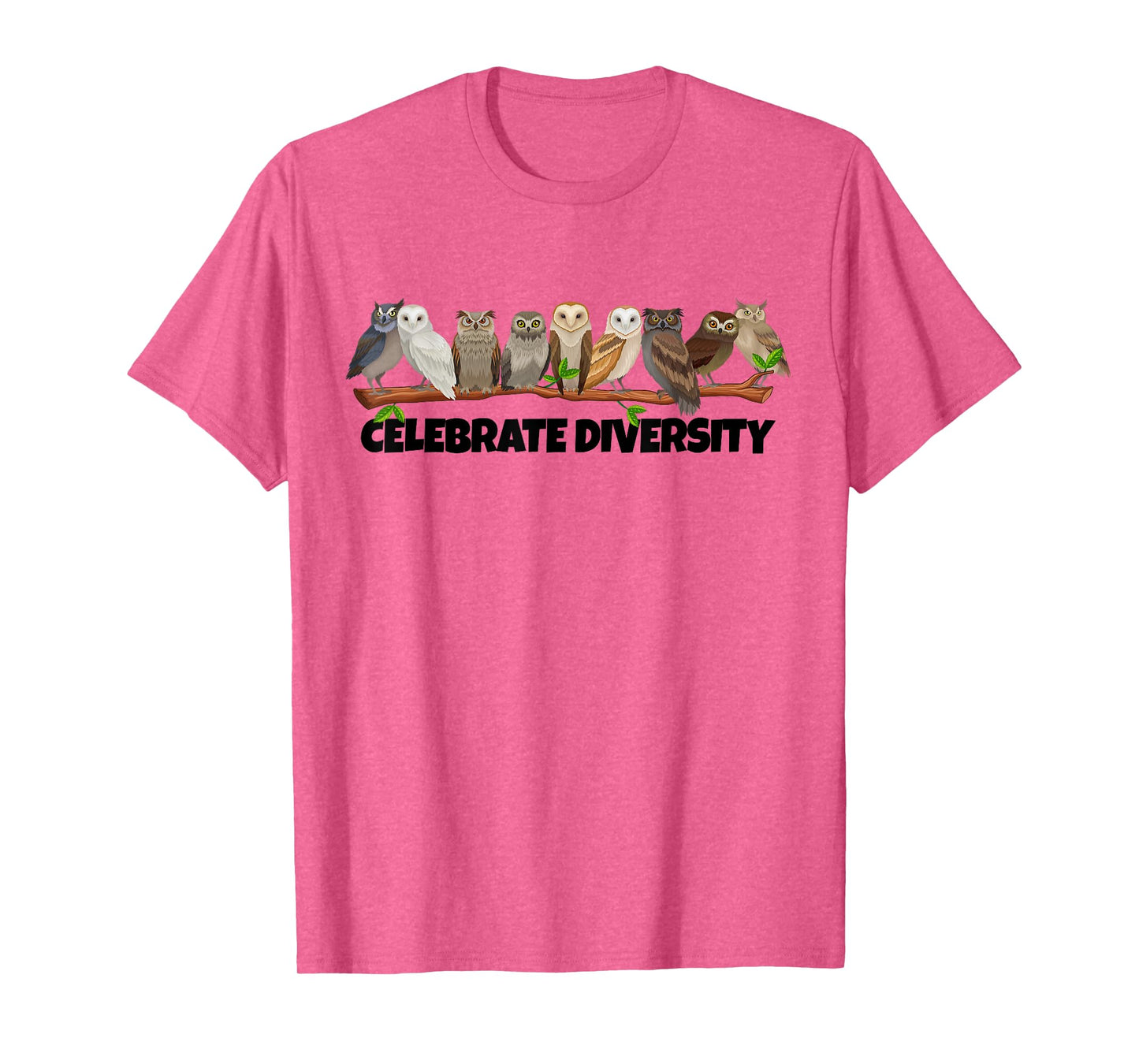 Celebrate Diversity Type of Owls Shirt for Owl Lovers T-Shirt