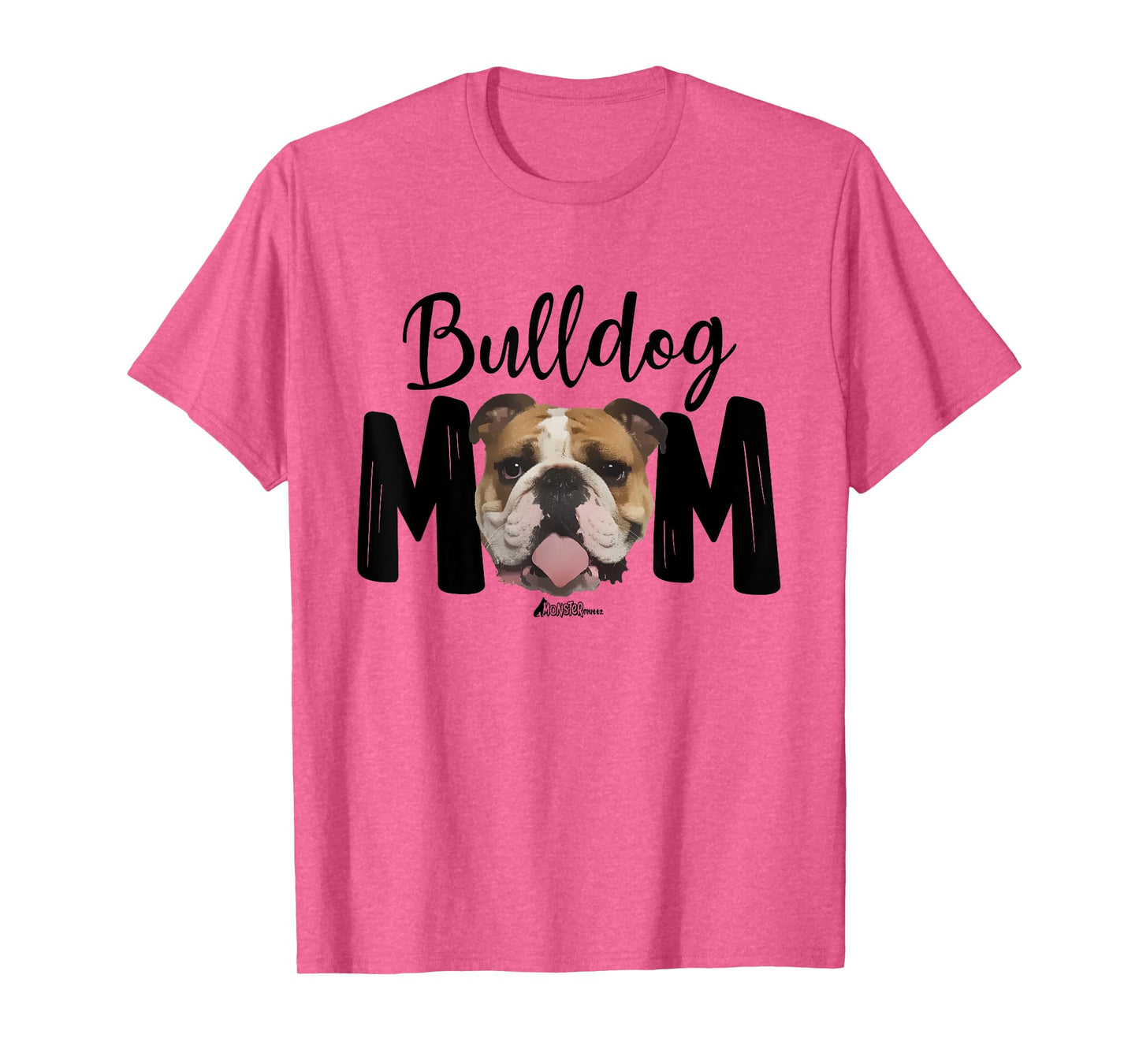 Cute English Bulldog Mom Top, Funny Bully Dog Mom For Women T-Shirt