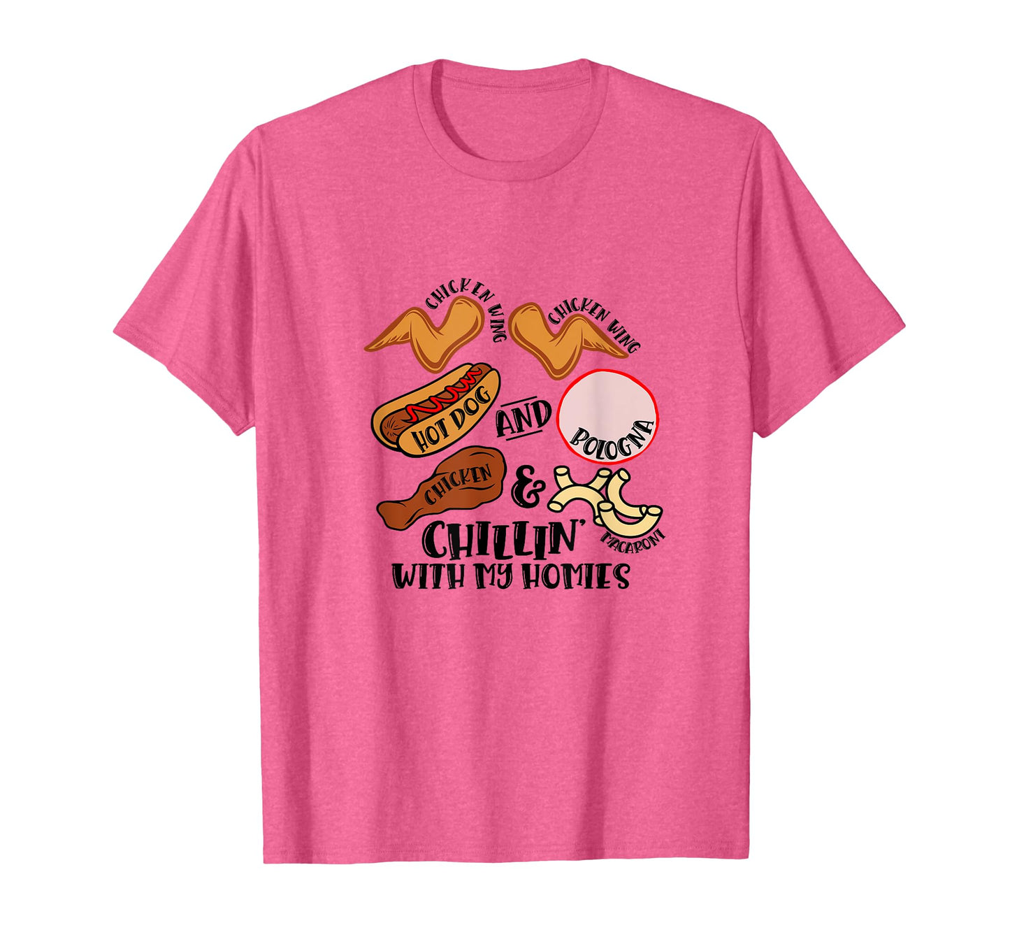 Chicken Wing Chicken Wing Hot Dog & Bologna Viral Song Lyric T-Shirt for Men Women