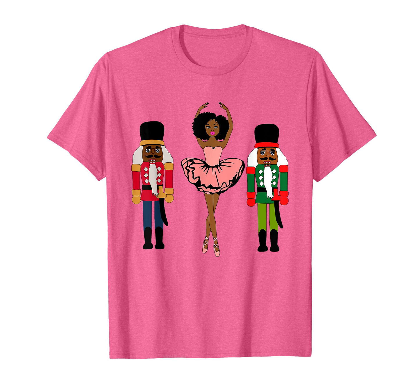 Black Ballerina Christmas Black Nutcracker Xmas African Xmas T-Shirt