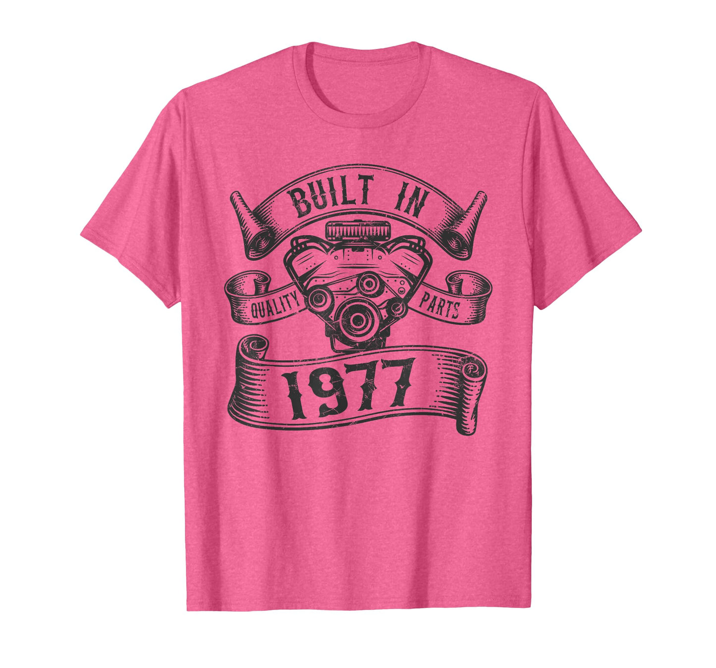Vintage Built In 1977 Engine, Born in 1977 Gifts Birthday T-Shirt