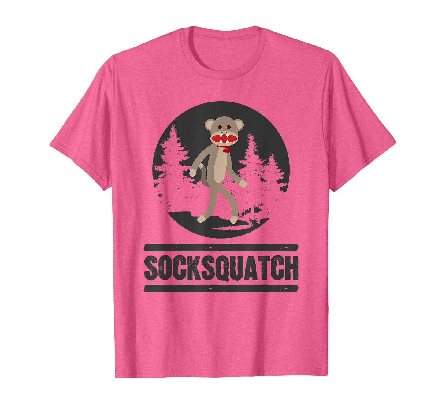 Funny Bigfoot Sighting Sock Monkey Squatch Socksquatch T-Shirt