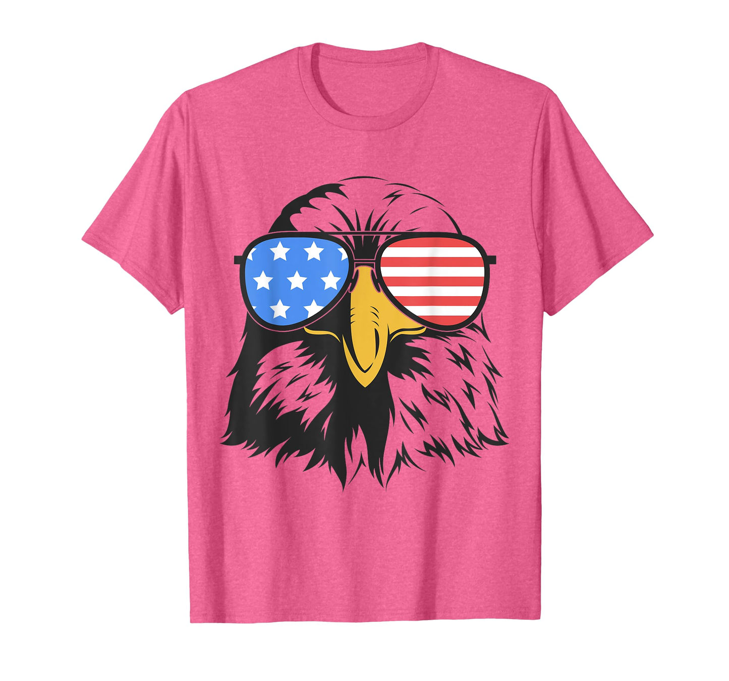 4th of July Bald Eagle in Sunglasses American Flag Freedom T-Shirt for Women Kids Men