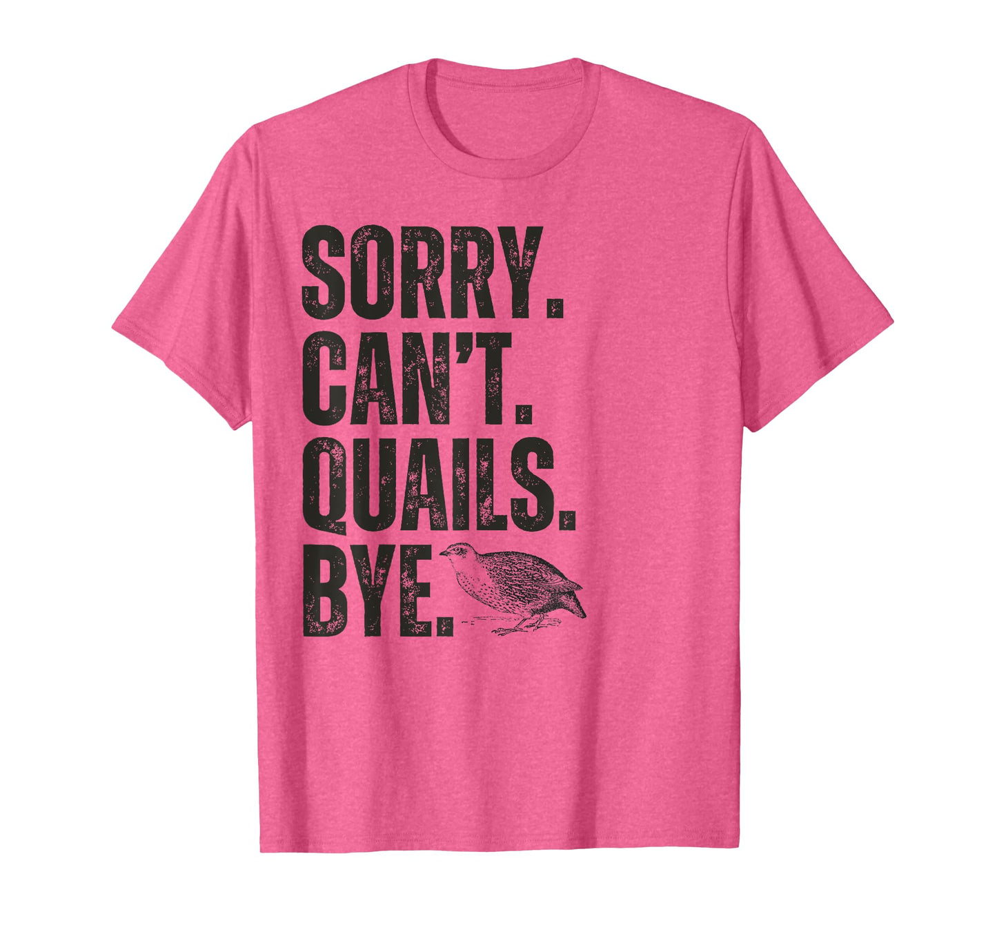 Sorry Can't Quails Bye Funny Quail Bird Lover T-Shirt