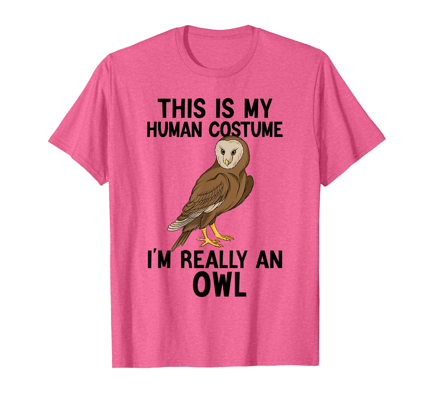 Simple Halloween Costumes for Men Women - Funny Owl Costume T-Shirt