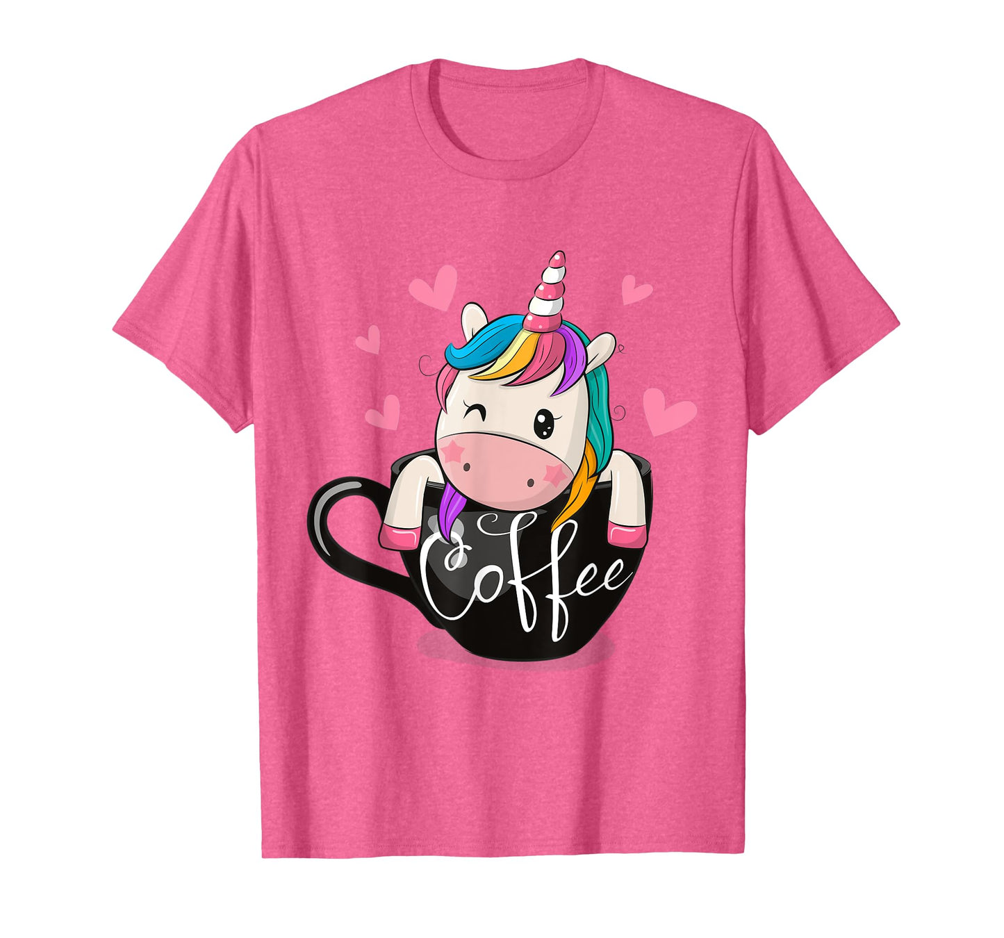 Coffee Drinker Tshirt Gift Cute Unicorn Lover Coffee Humor T-Shirt